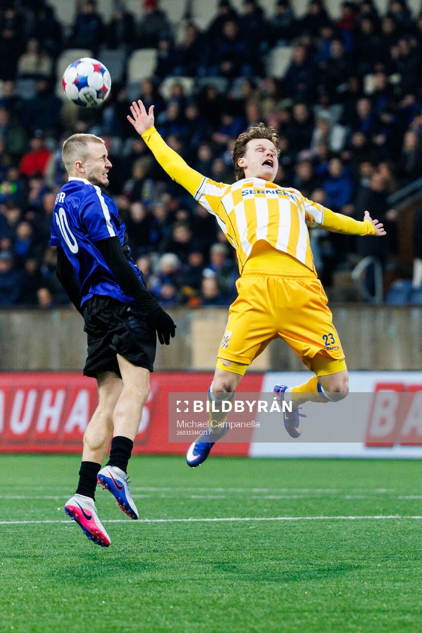 Sirius Melker Heier och IFK Göteborgs Kolbeinn Thordarson