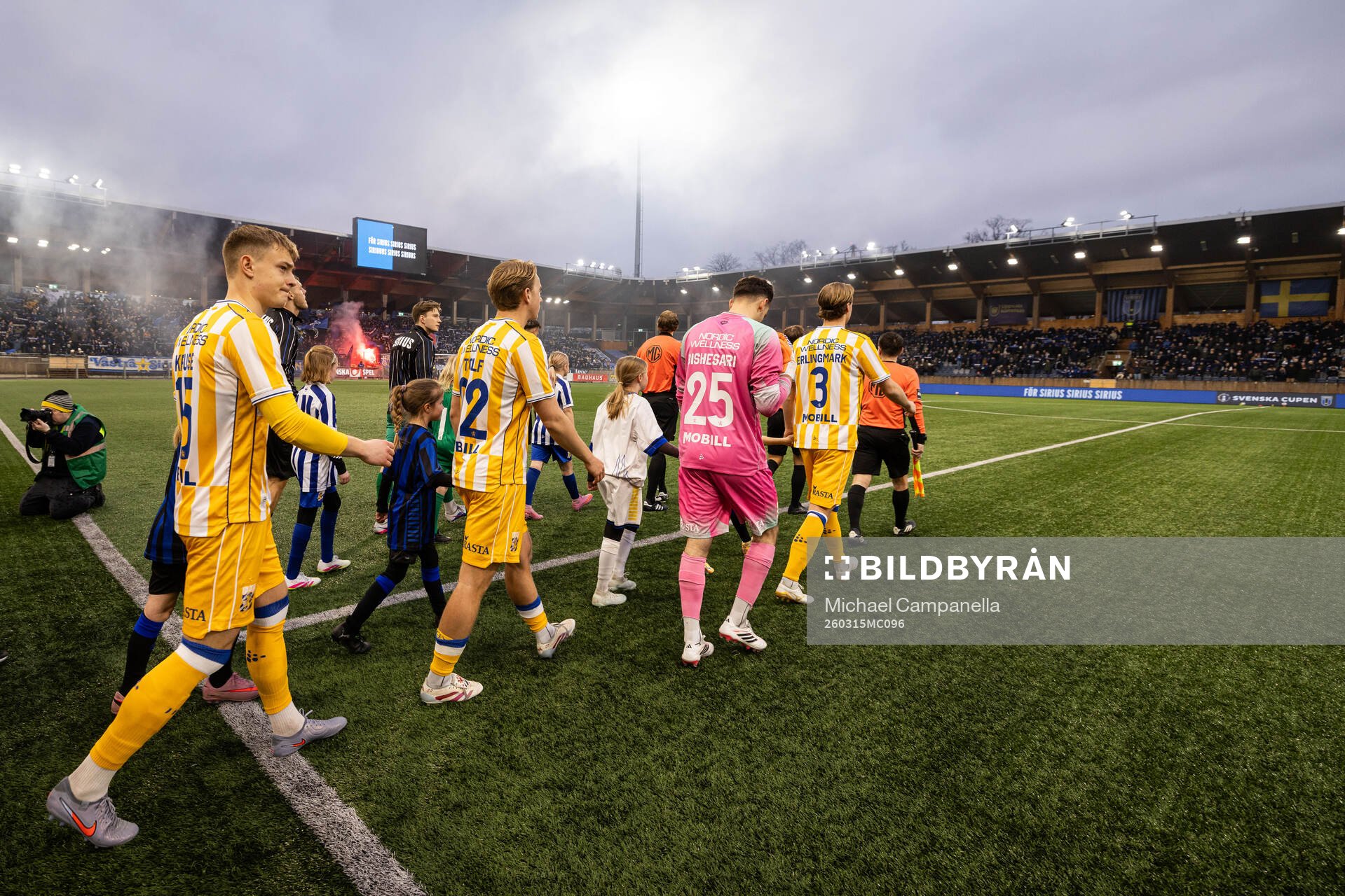 IFK Göteborgs spelare i en lineup
