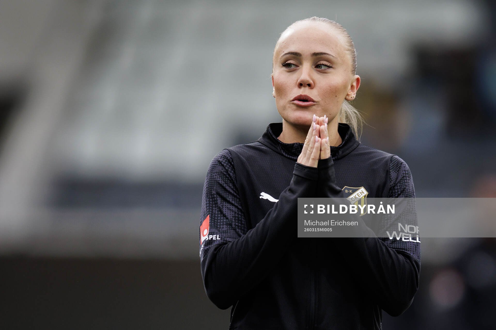 Under fotbollsmatchen i Svenska Cupen mellan Häcken och AIK