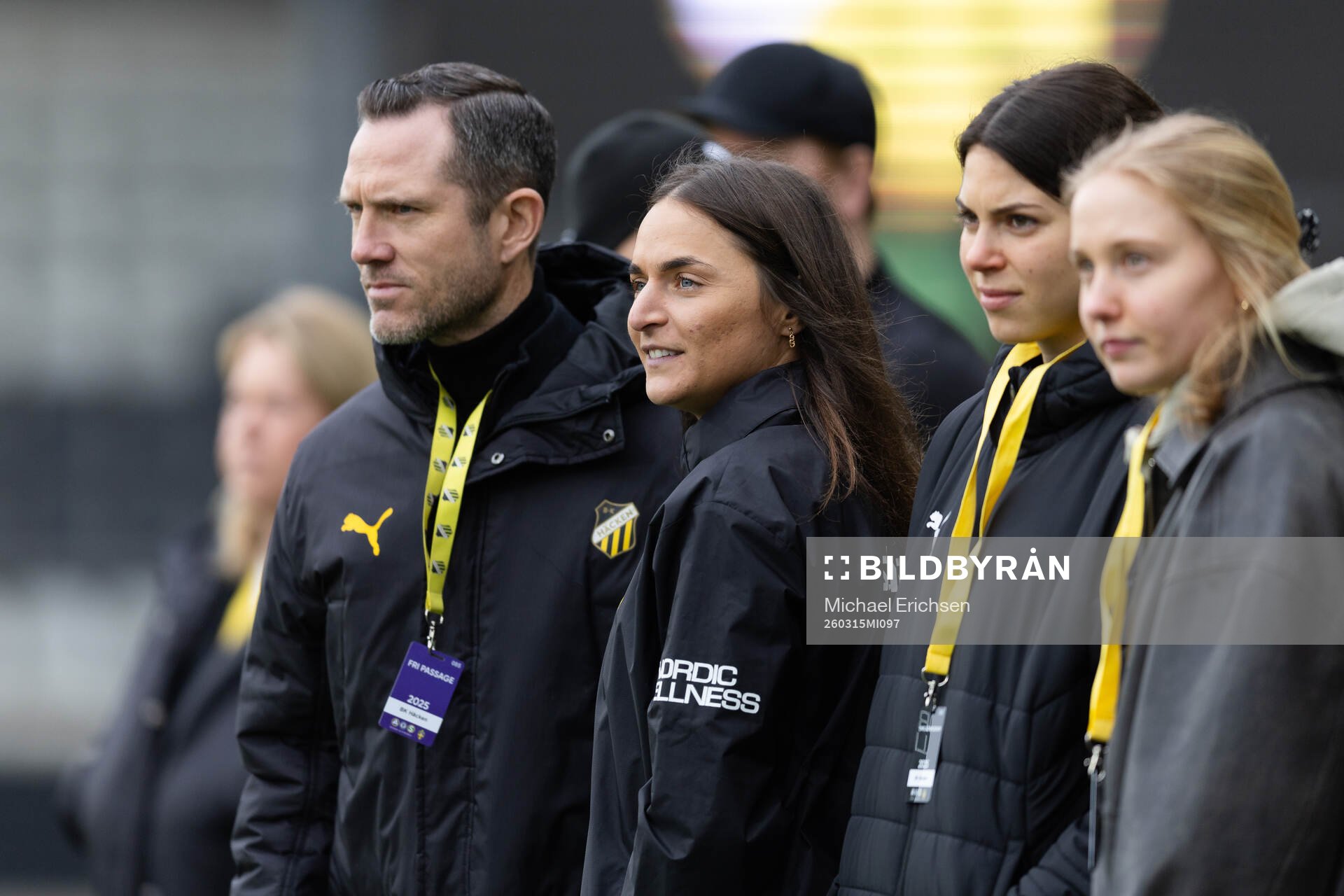 Häckens fotbollschef Martin Ericsson, tränare Elena
