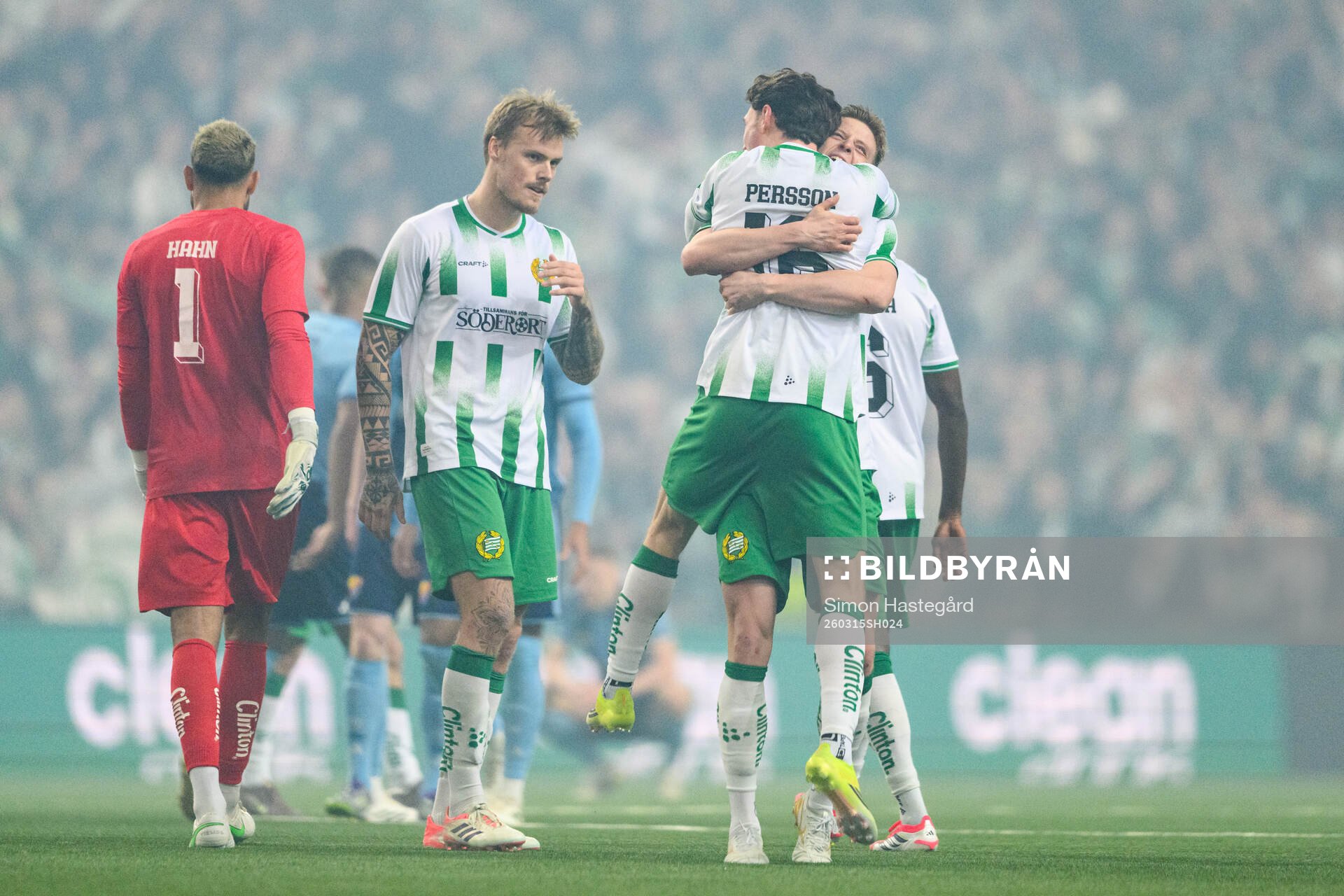 Hammarbys Noah Persson och Frederik Winther jublar