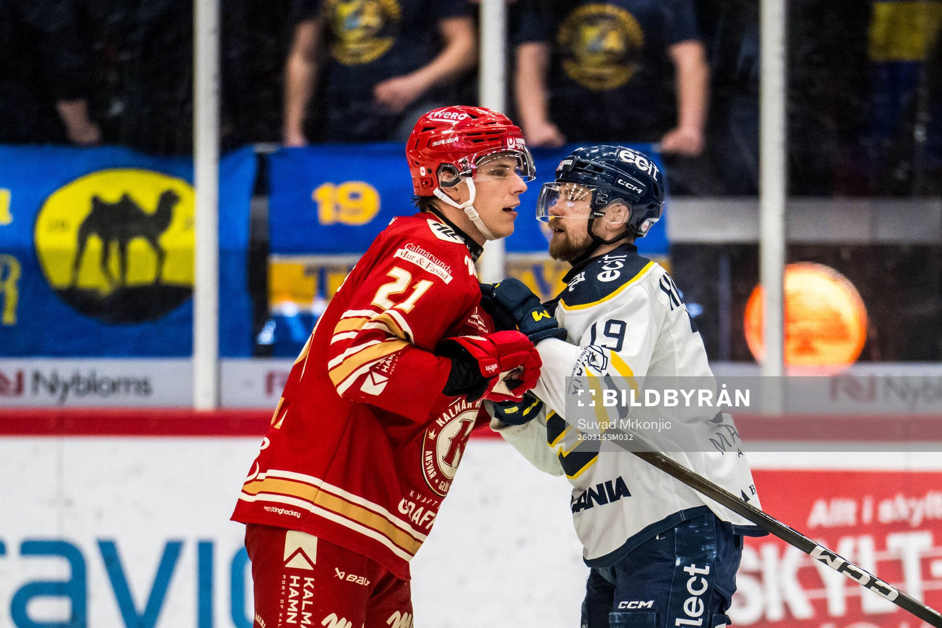 Kalmars Matthew Struthers och Södertäljes Hampus Harlestam