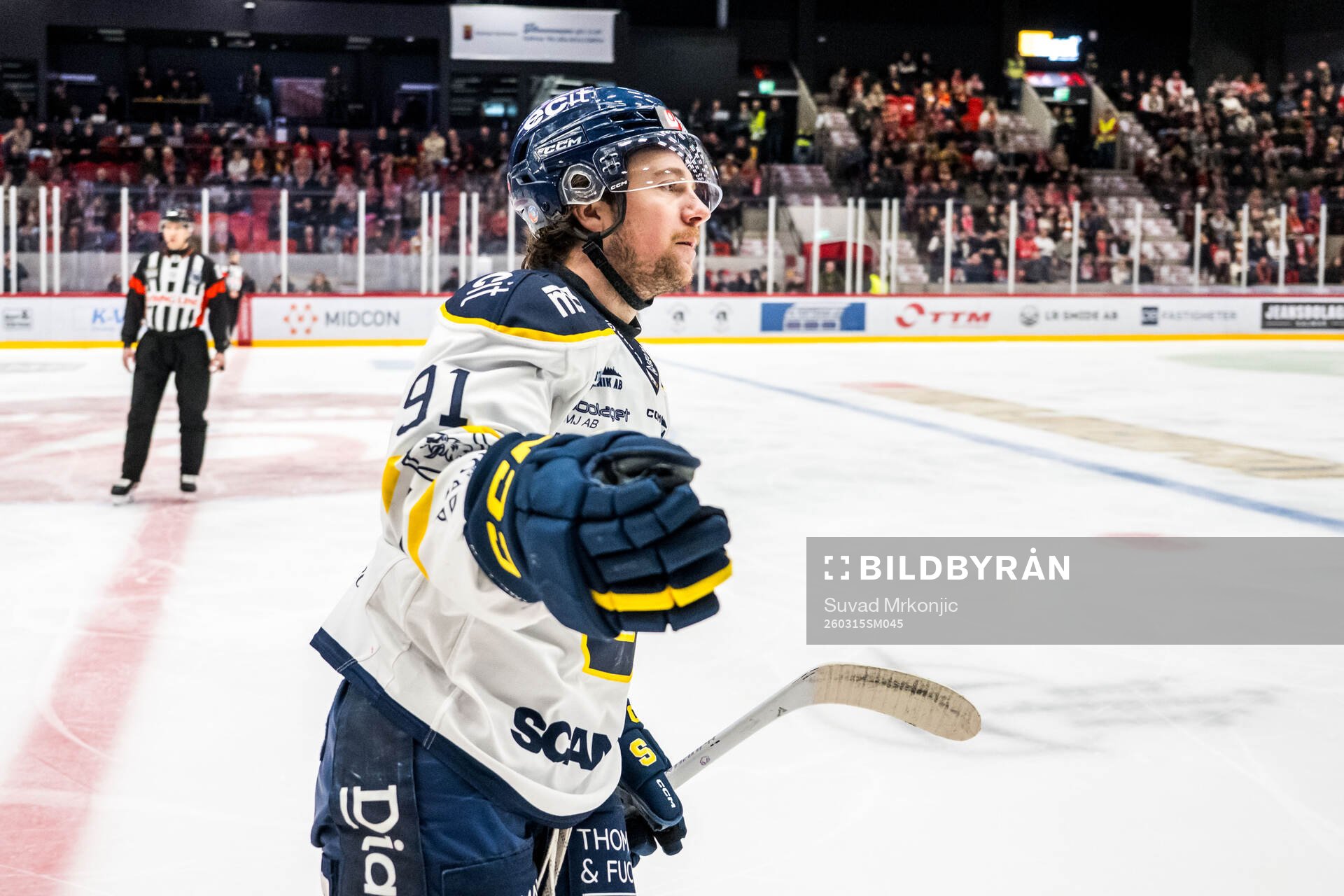 Södertäljes Andrew Vanderbeck jublar