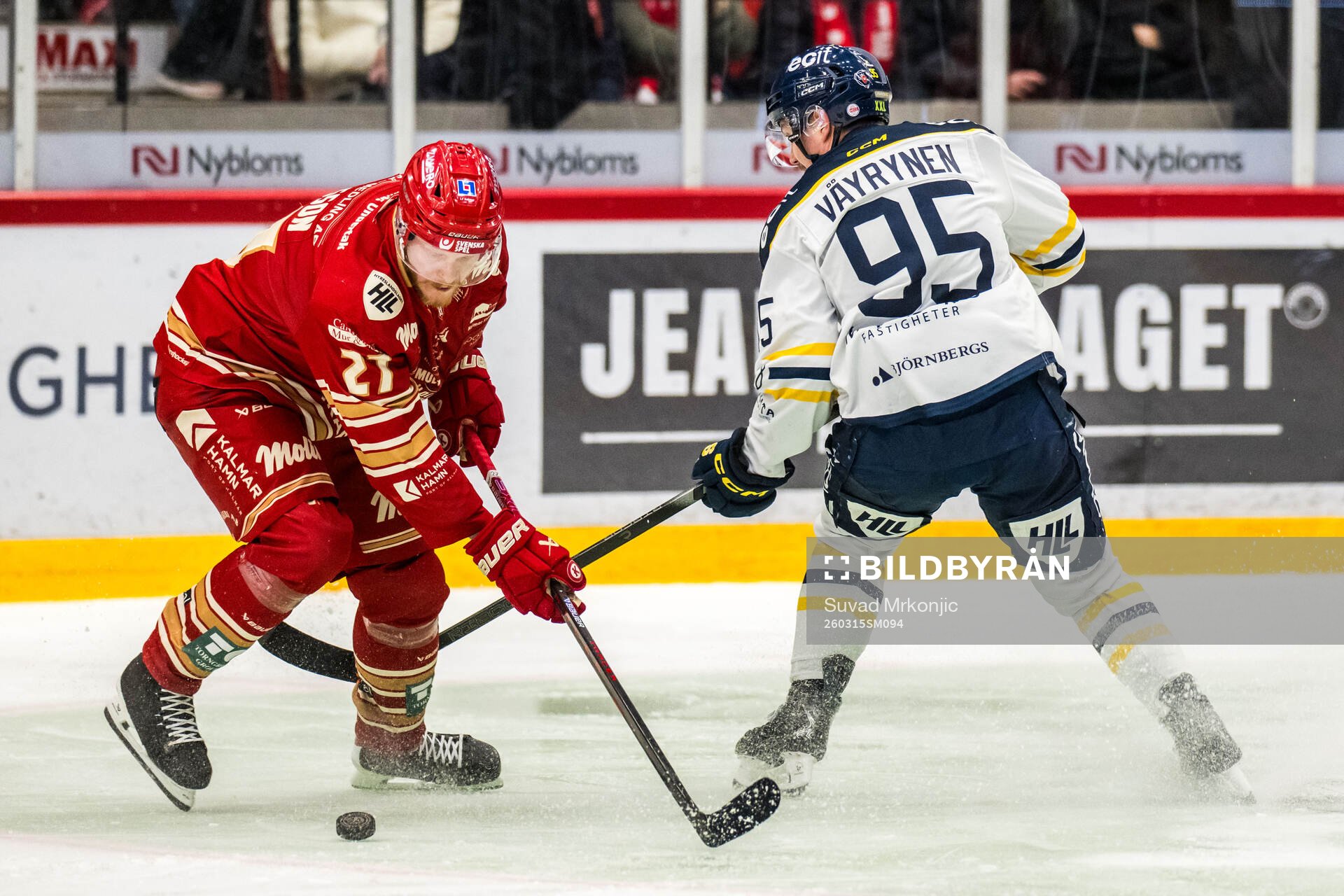 Kalmars Henrik Nilsson och Södertäljes Teemu Väyrynen