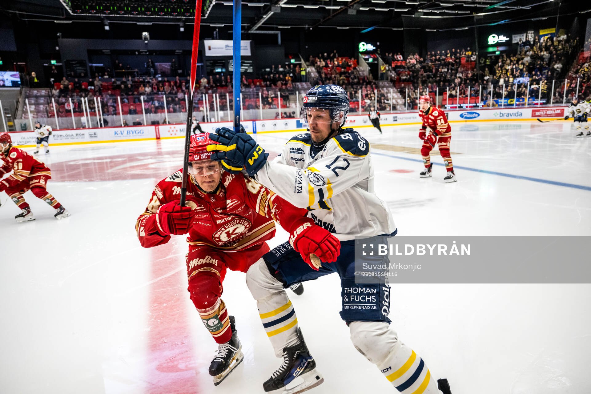 Kalmars Eddie Levin och Södertäljes Viktor Liljegren