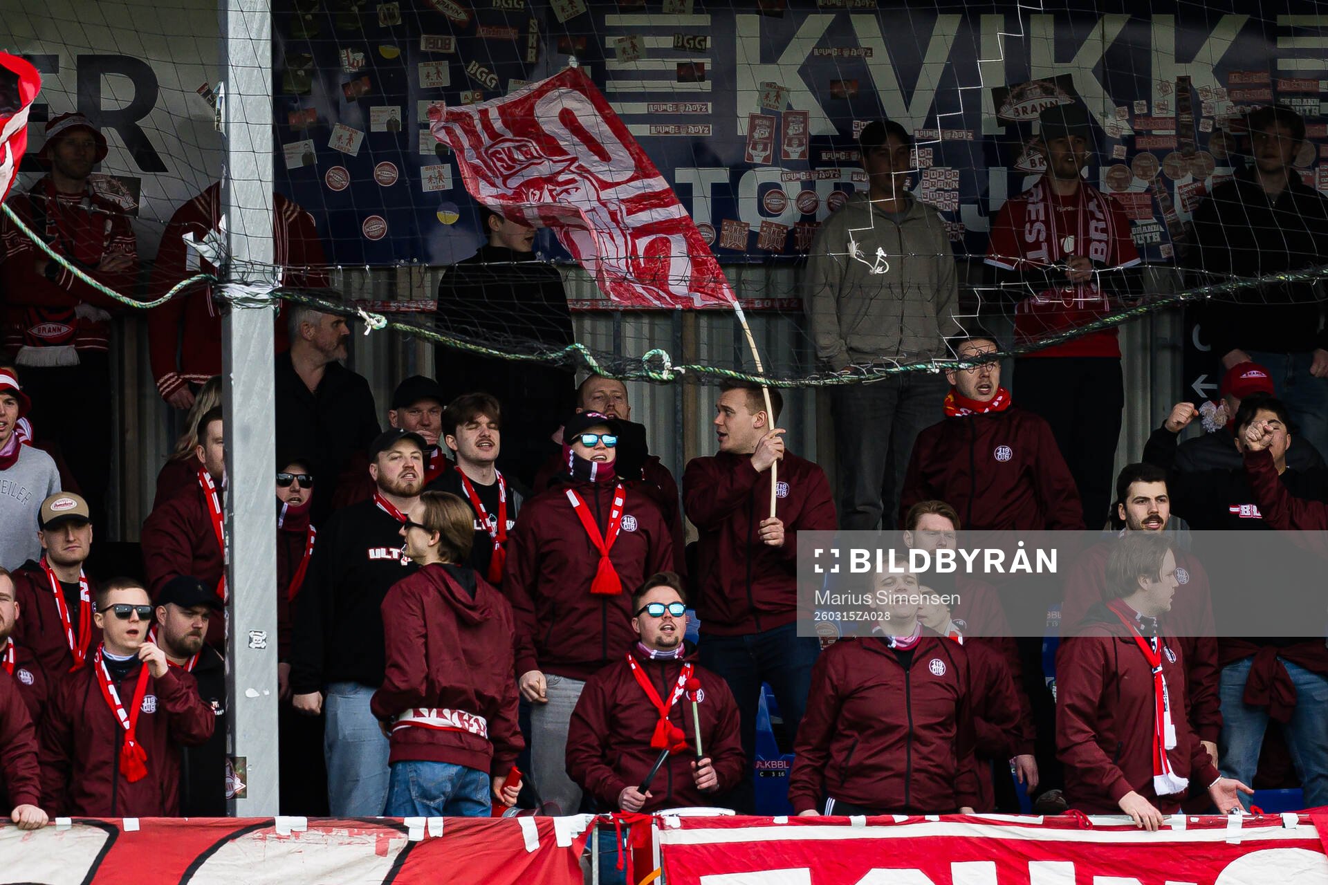 Spectators in the stands
