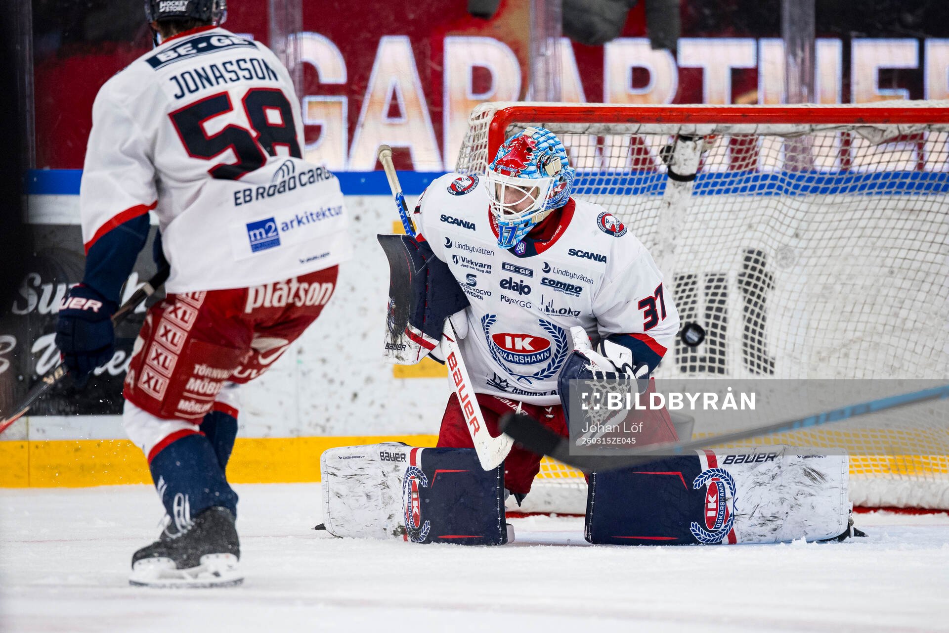 Oskarshamns målvakt Emil Vuorio