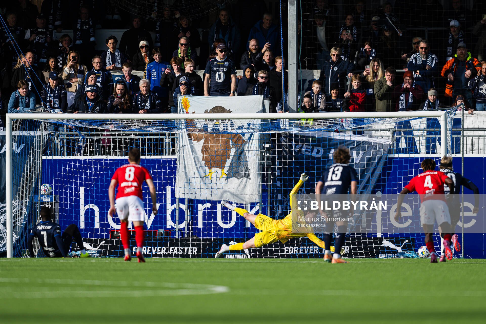 Mustapha Isah Ubandoma of Kristiansund scores the 1-0 goal