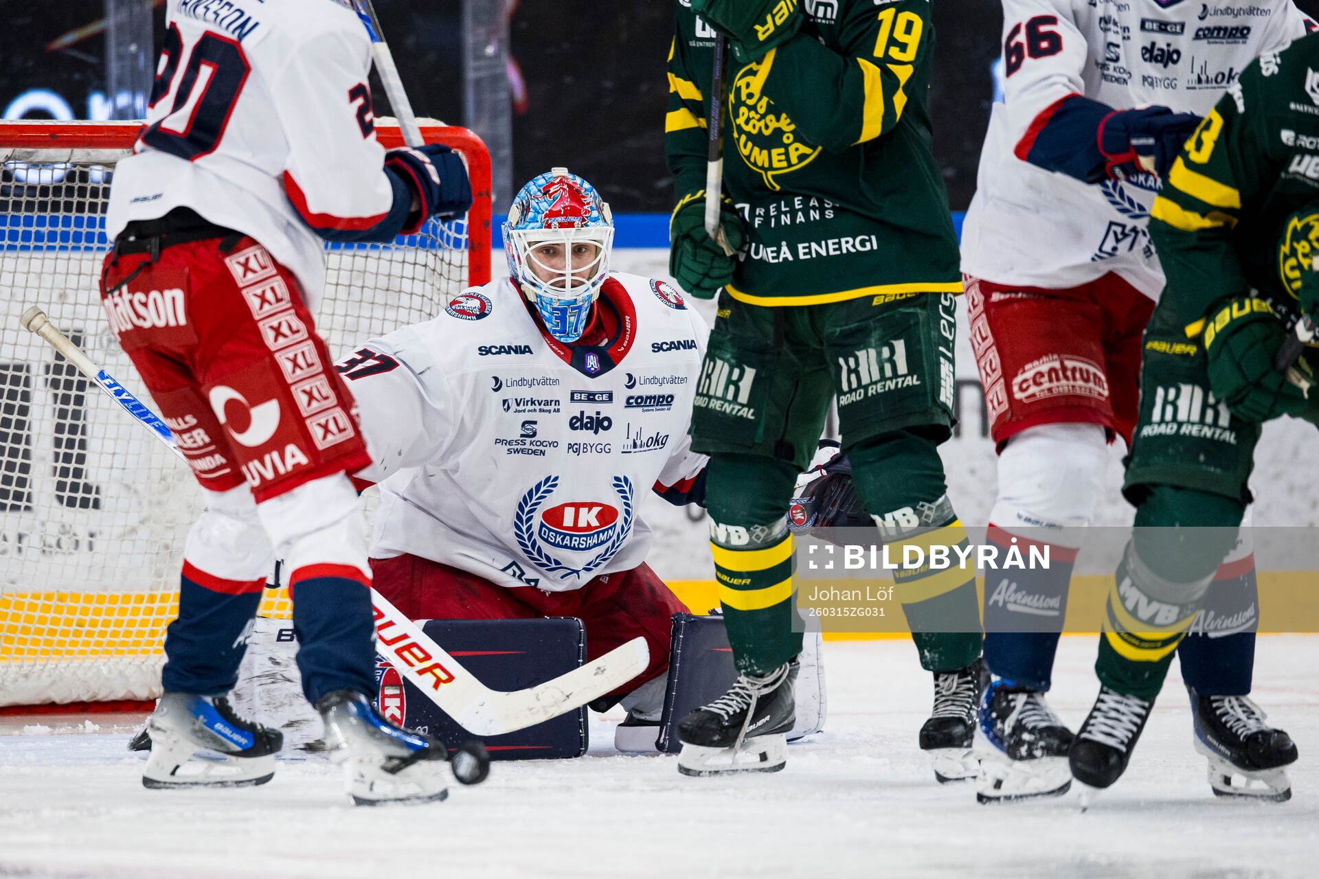 Oskarshamns målvakt Emil Vuorio