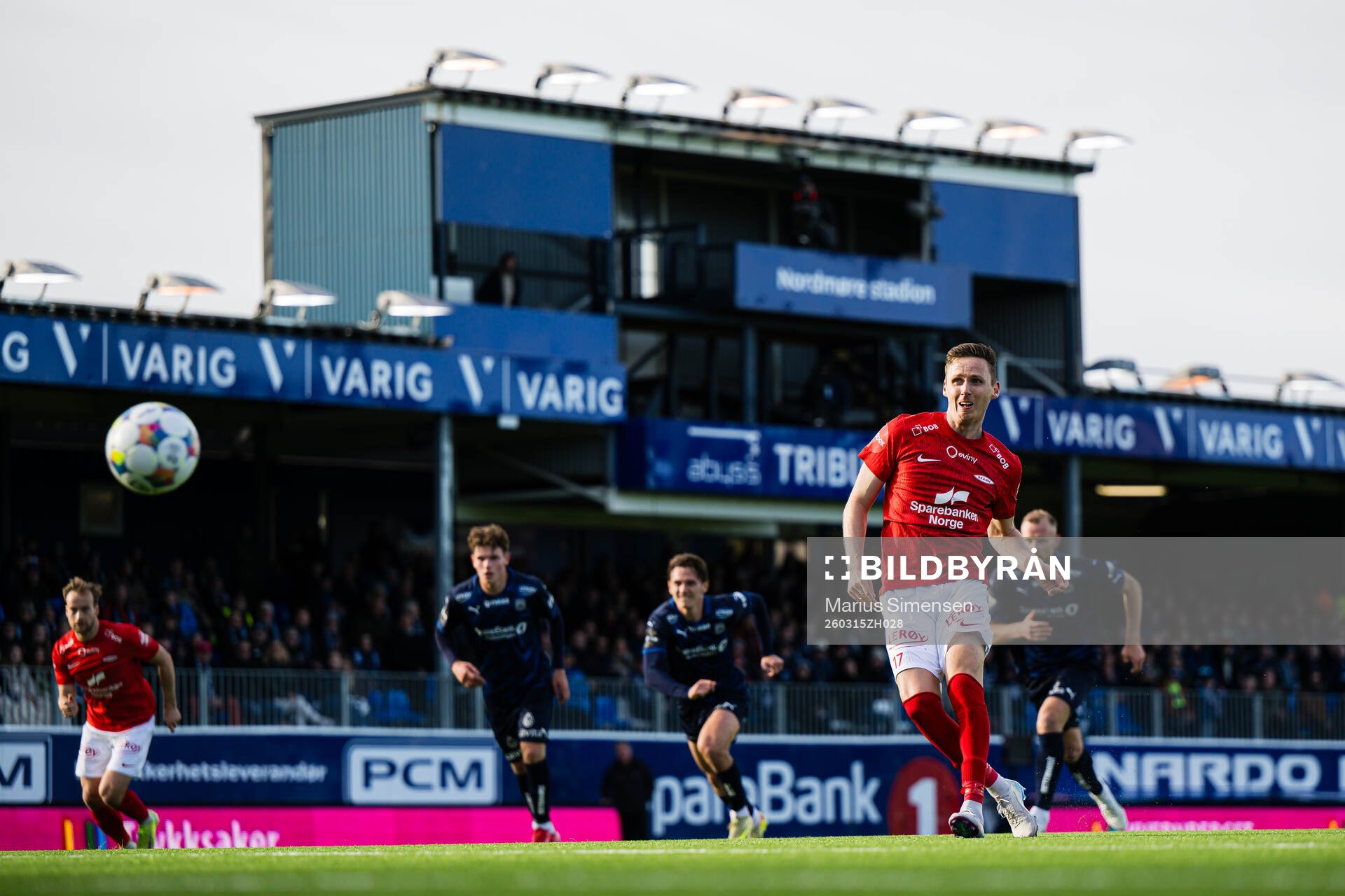 Joachim Soltvedt of Brann scores the 1-1 goal
