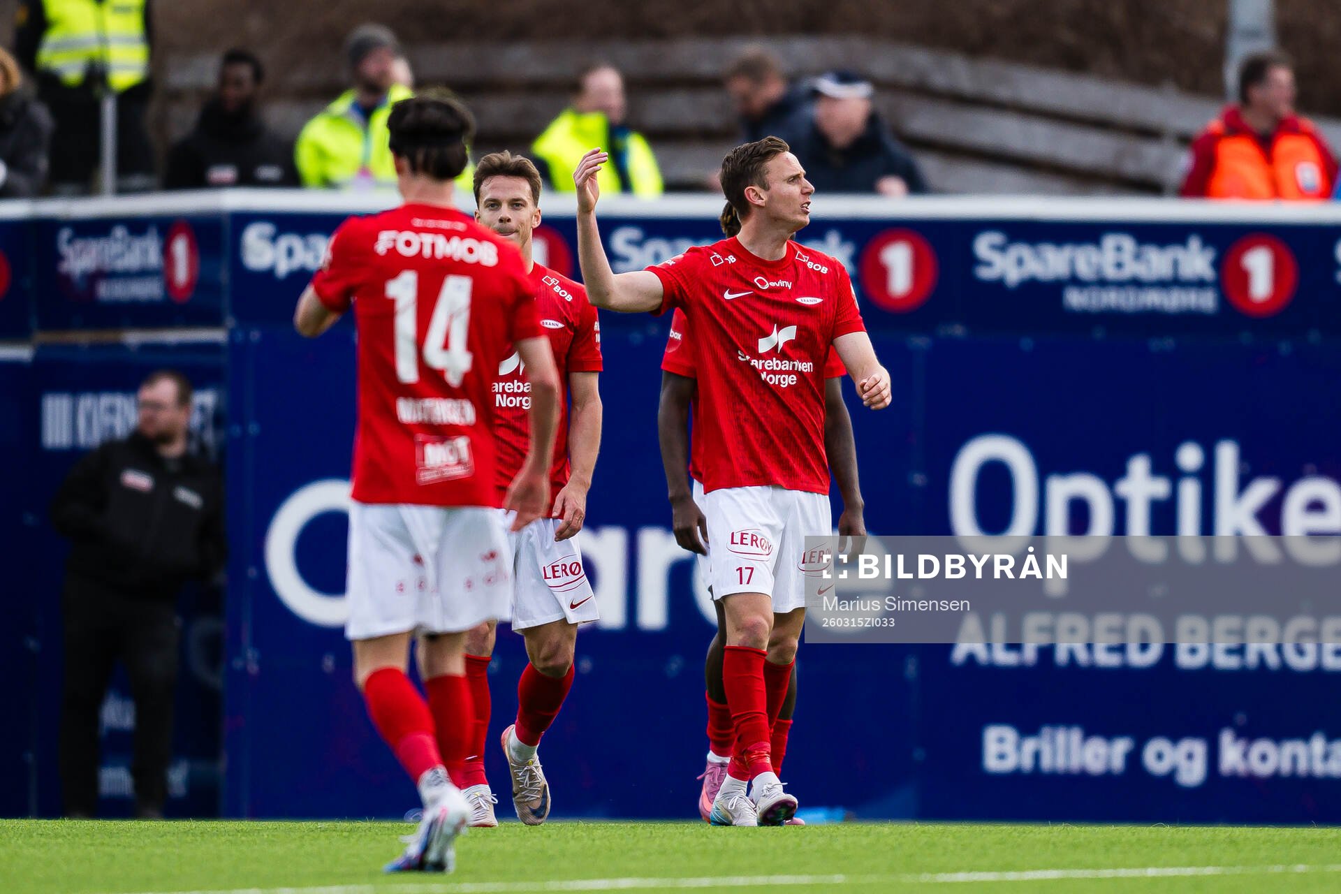 Joachim Soltvedt of Brann reacts