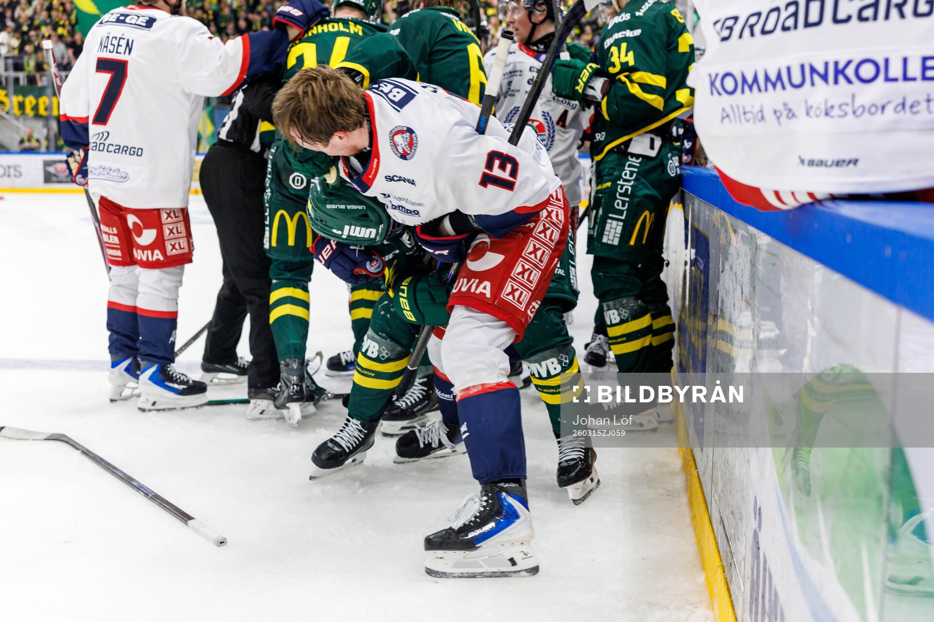 Björklövens Gustaf Kangas och Oskarshamns Joel Svensson