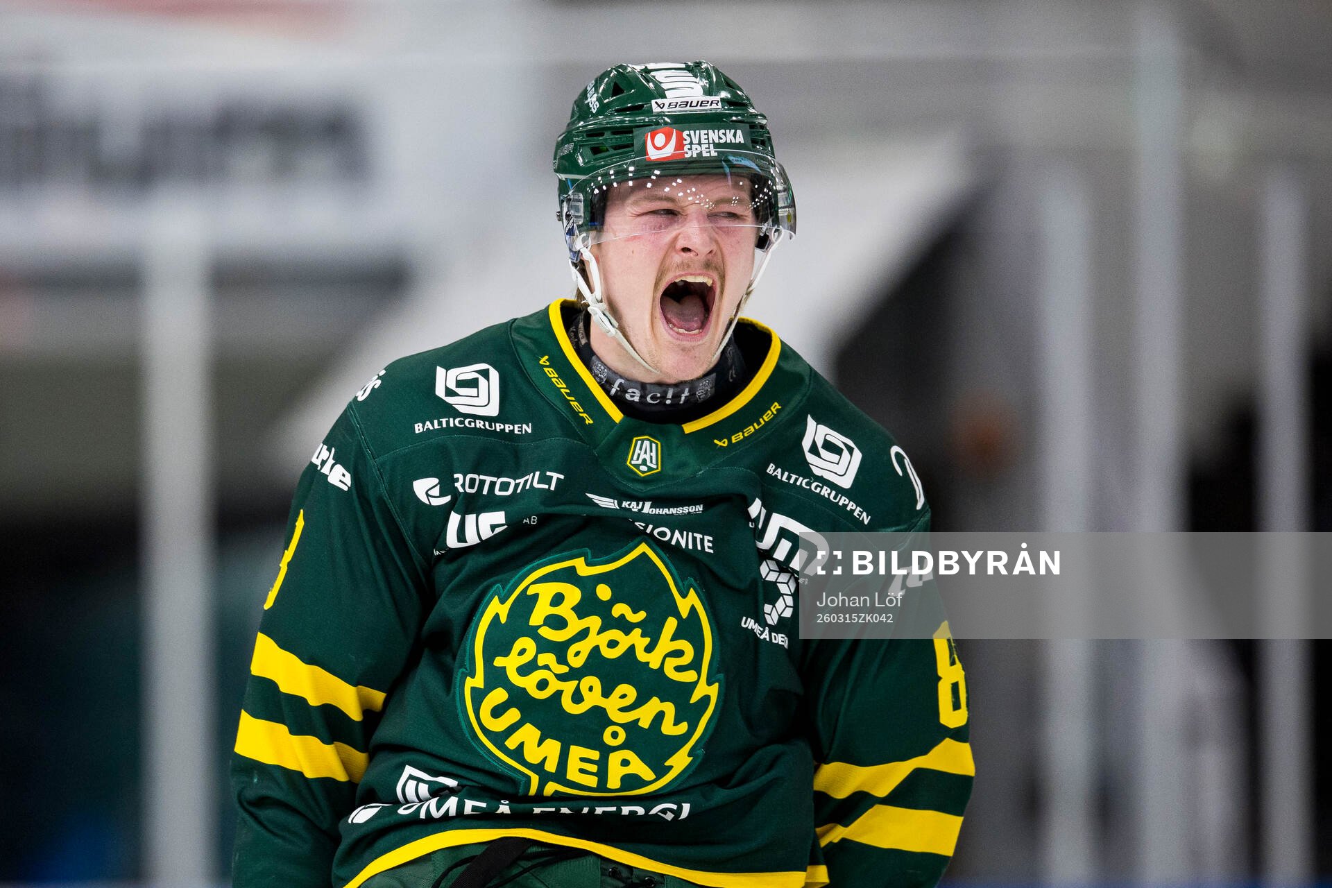 Björklövens Lucas Nordsäter jublar