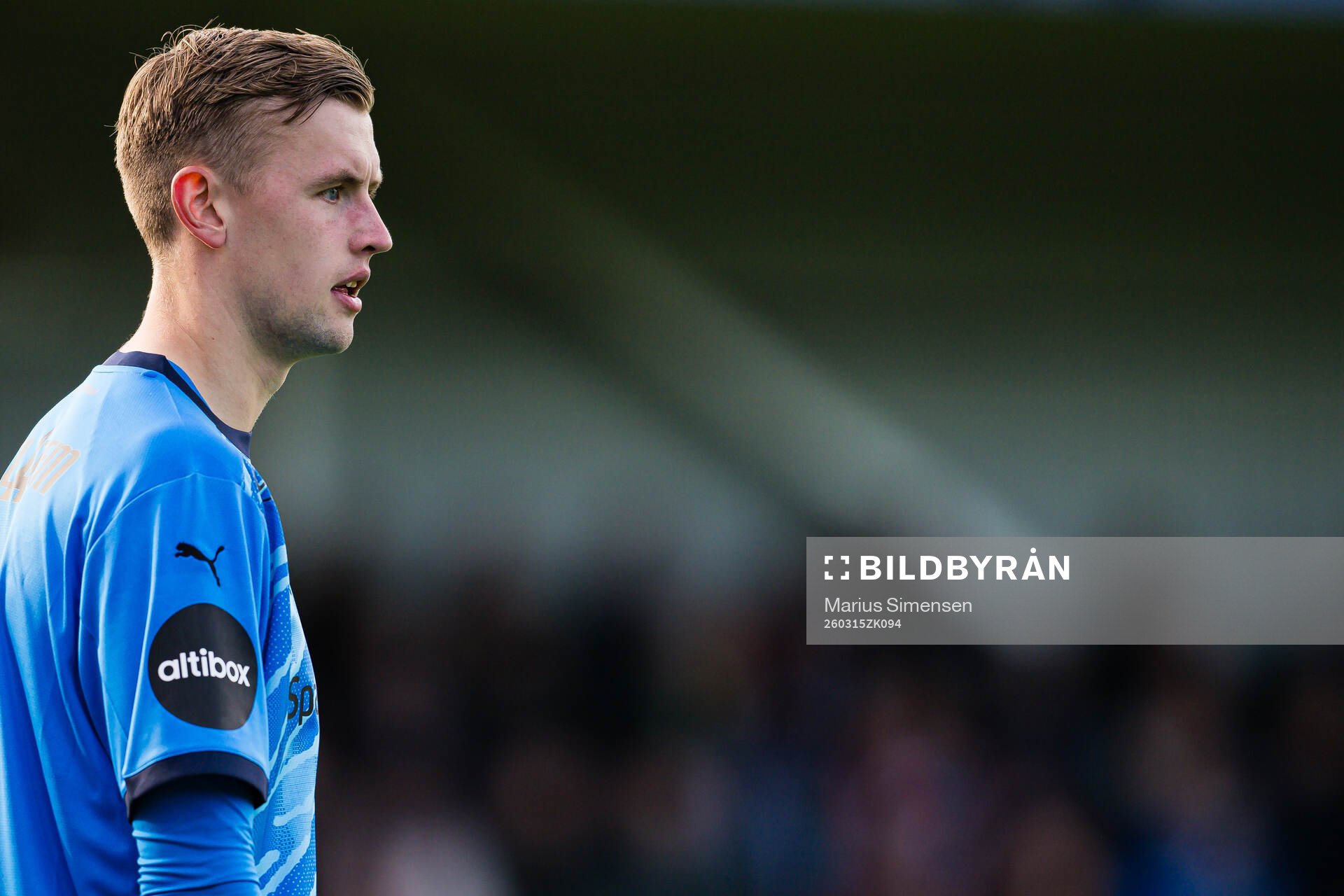 Goalkeeper Adrian Sæther of Kristiansund