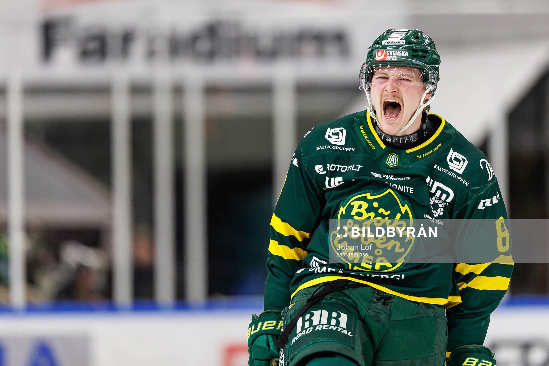 Björklövens Lucas Nordsäter jublar