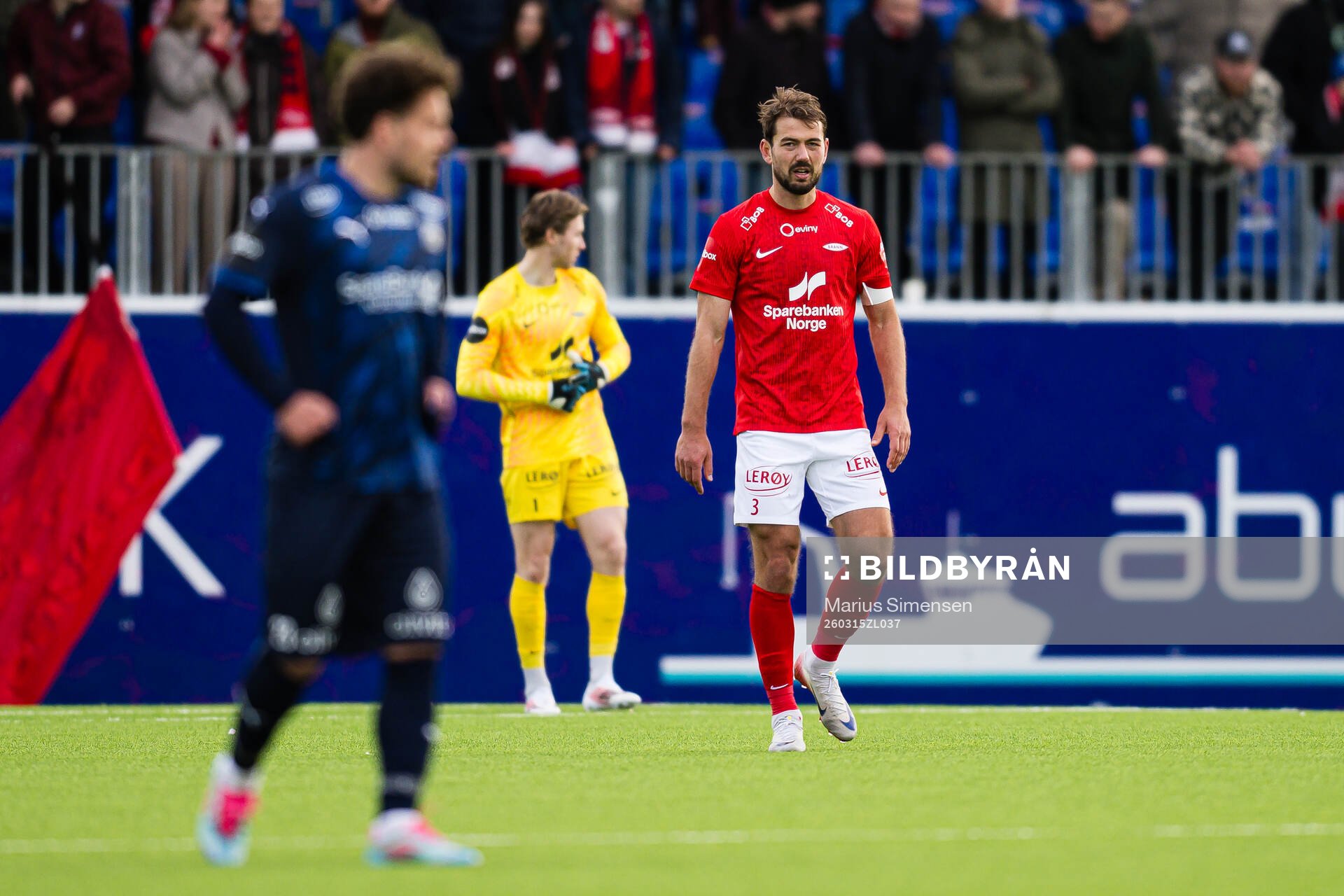 Fredrik Pallesen Knudsen of Brann looks dejected