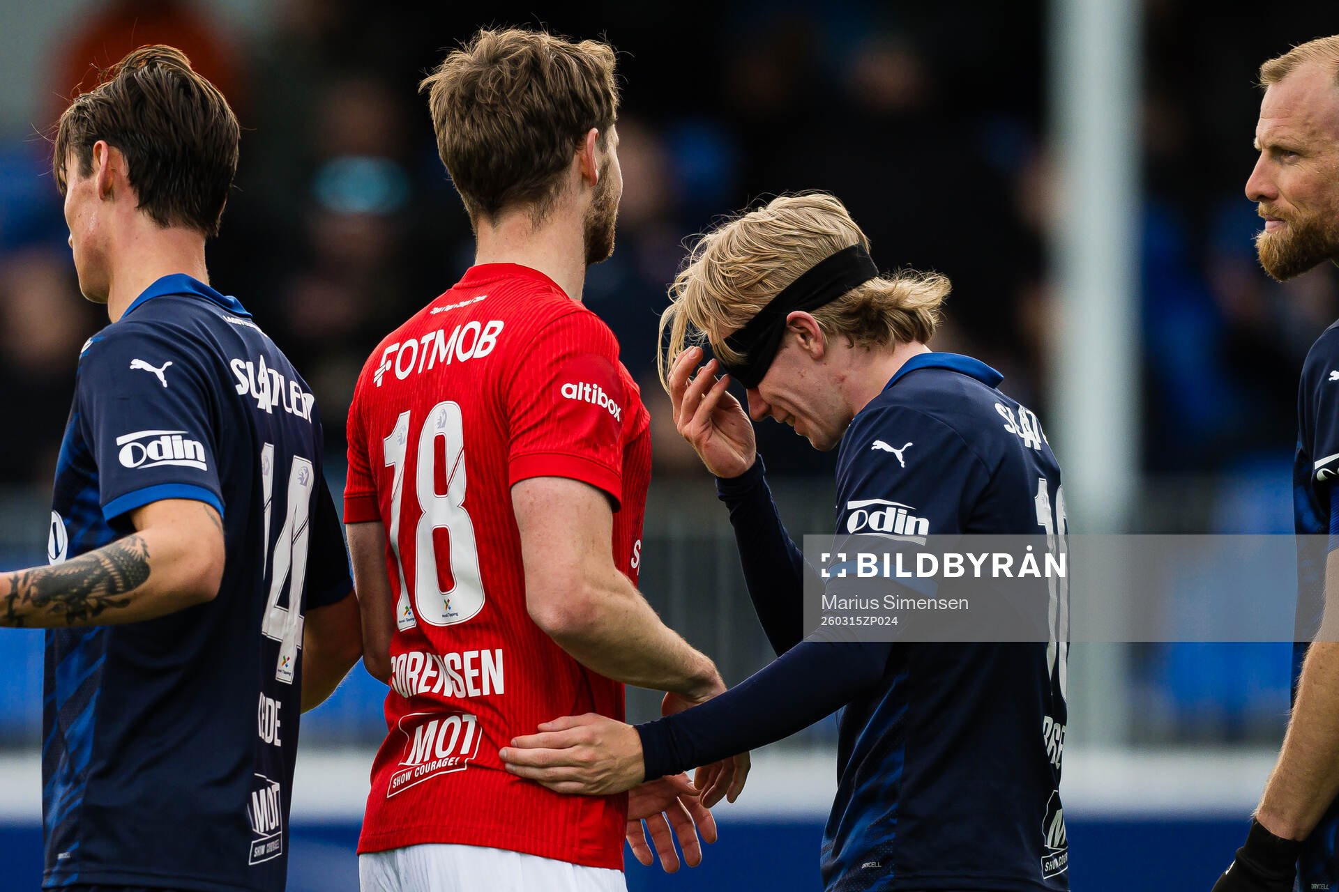 Jacob Sørensen of Brann and Heine Gikling Bruseth of