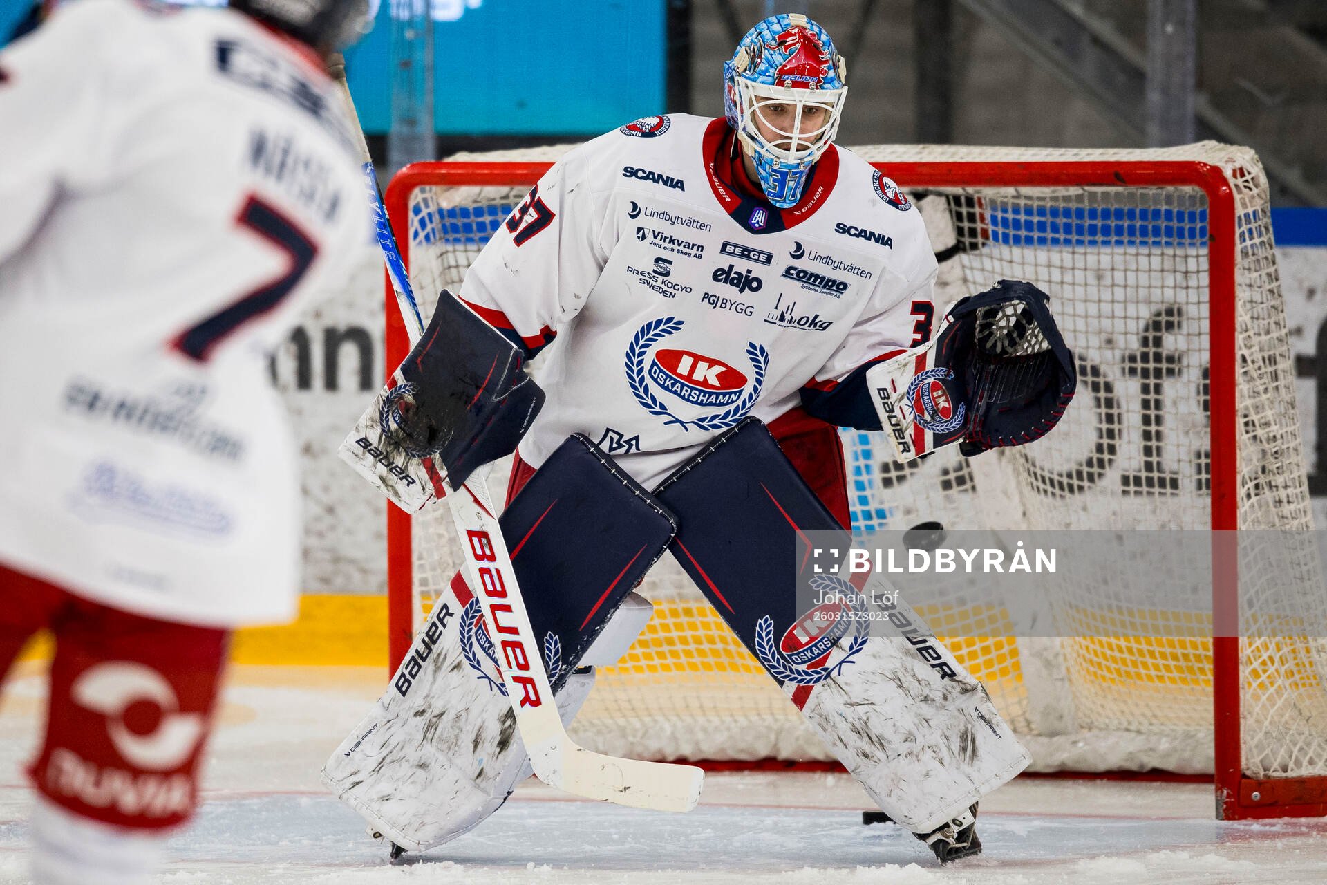 Oskarshamns målvakt Emil Vuorio
