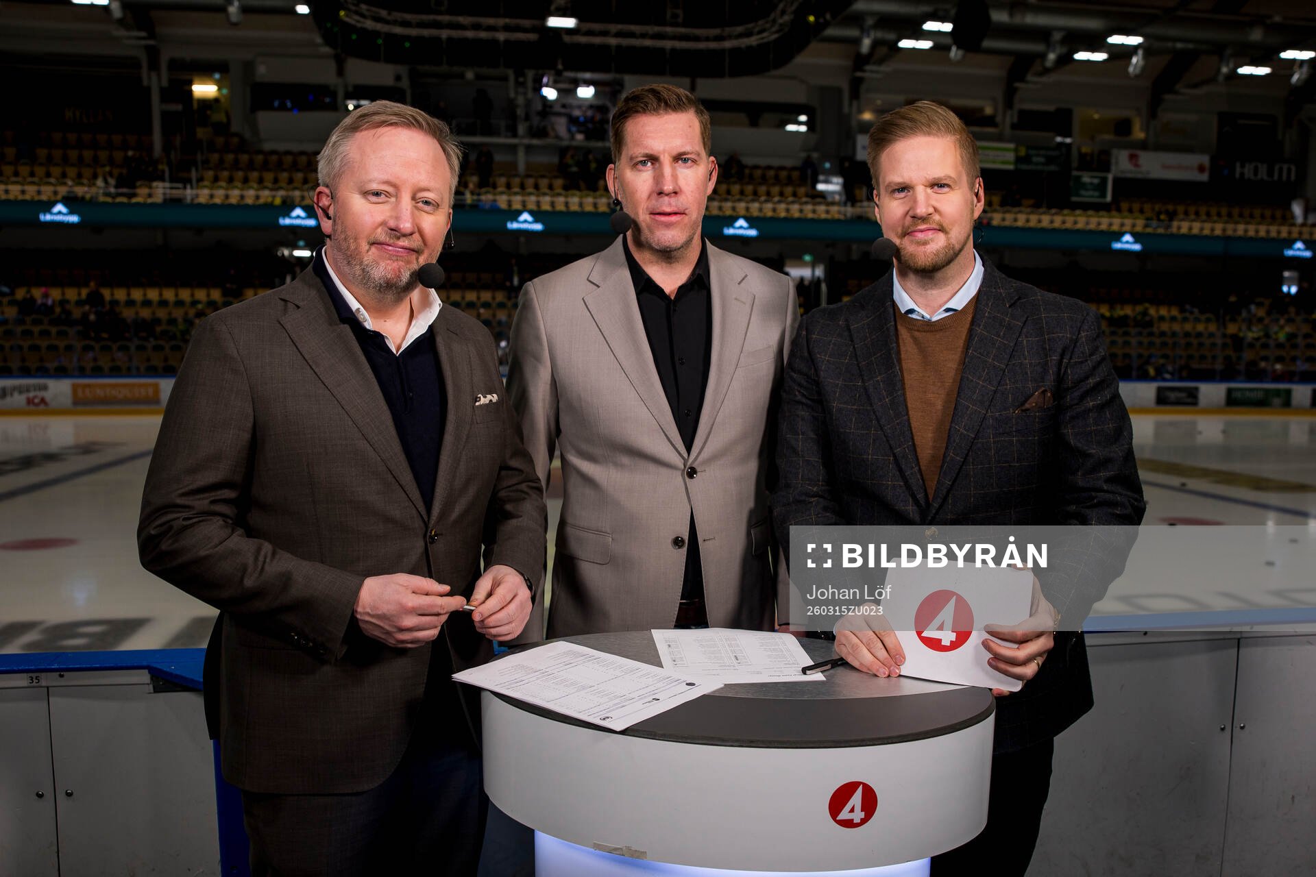 TV4 kommentatorerna Fredrik Söderström Per Svartvadet och