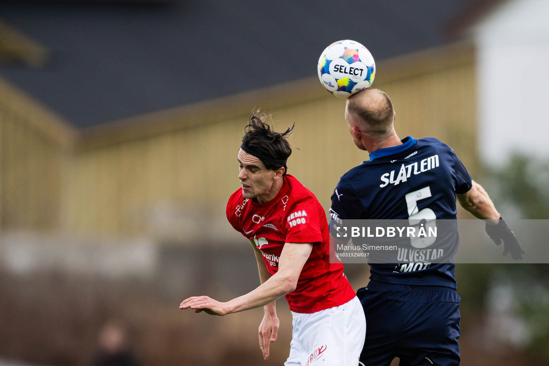 Ulrik Mathisen of Brann and Dan Peter Stensøe Ulvestad of