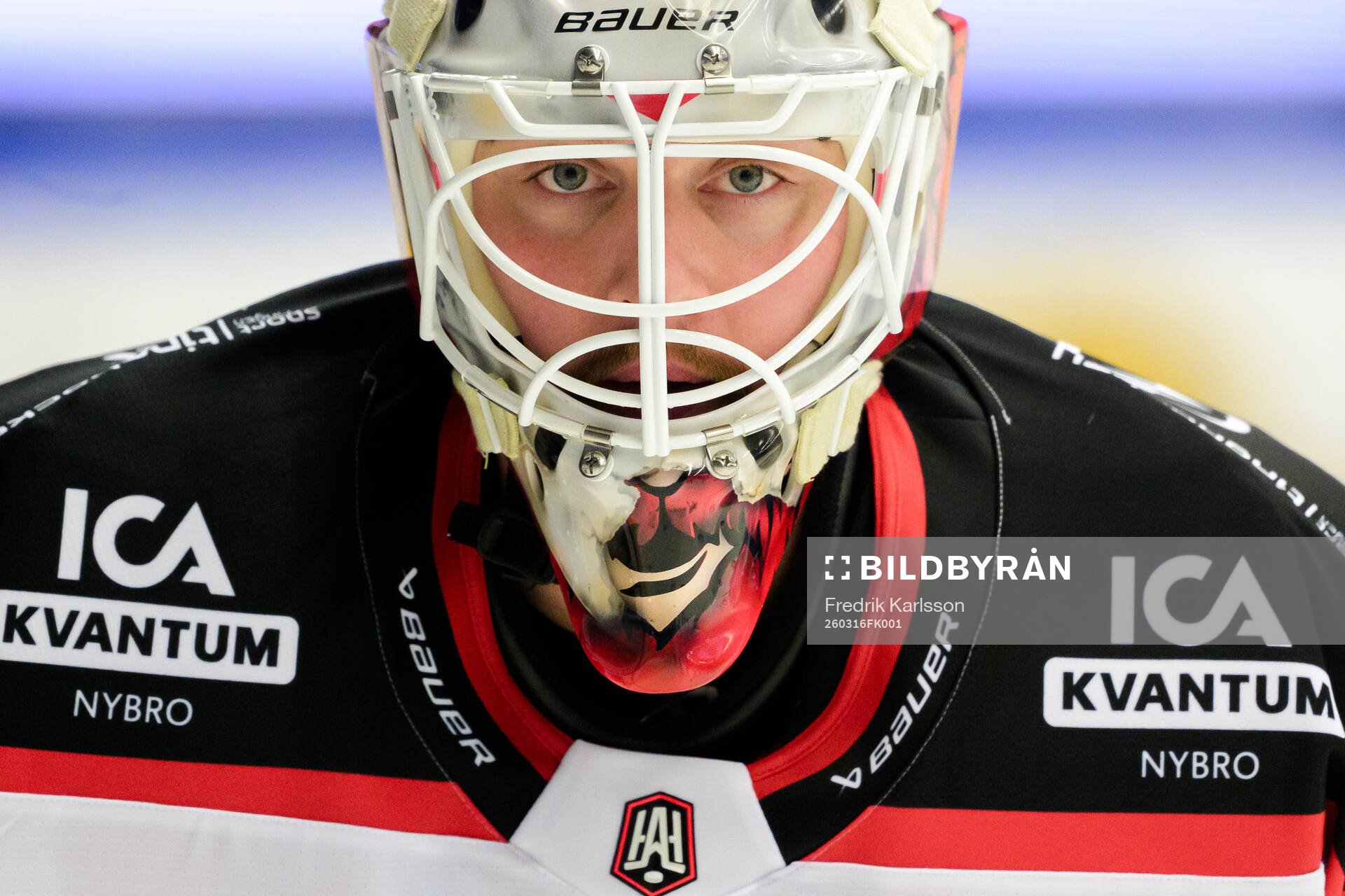 Nybro Vikings målvakt Tex Williamsson