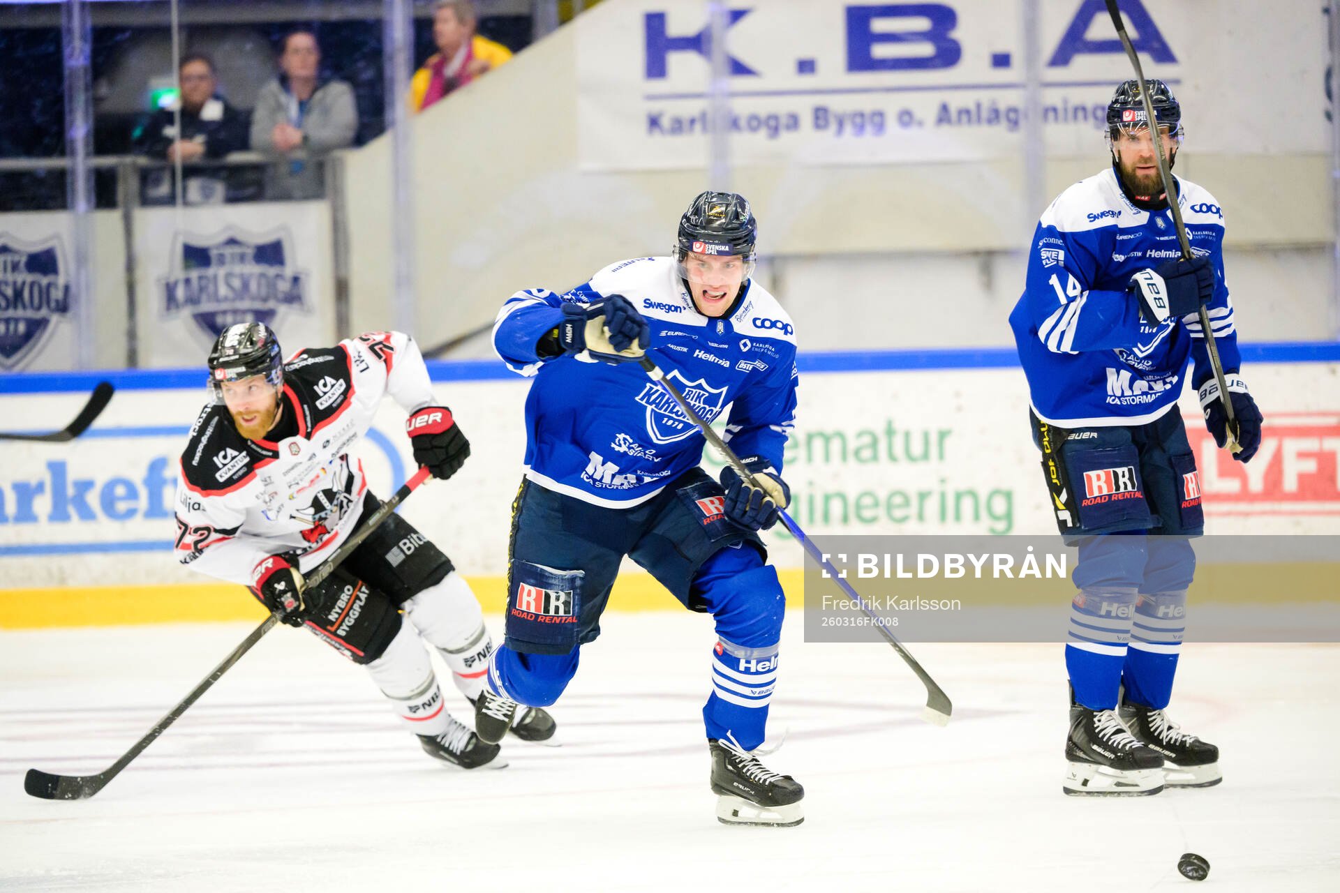 Nybro Vikings Joachim Rohdin och Karlskogas Jonatan Lundgren