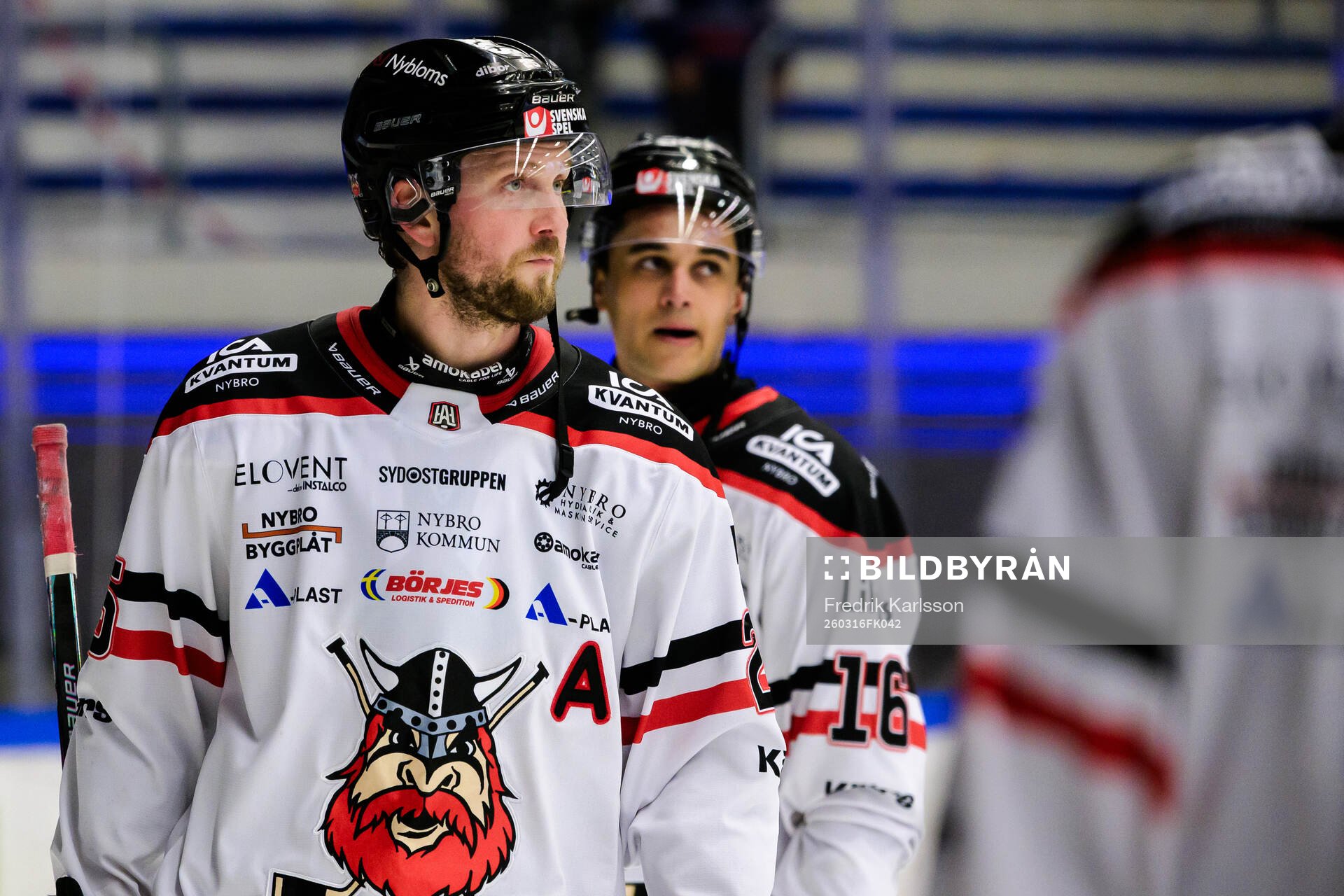 Nybro Vikings Marcus Bergman deppar