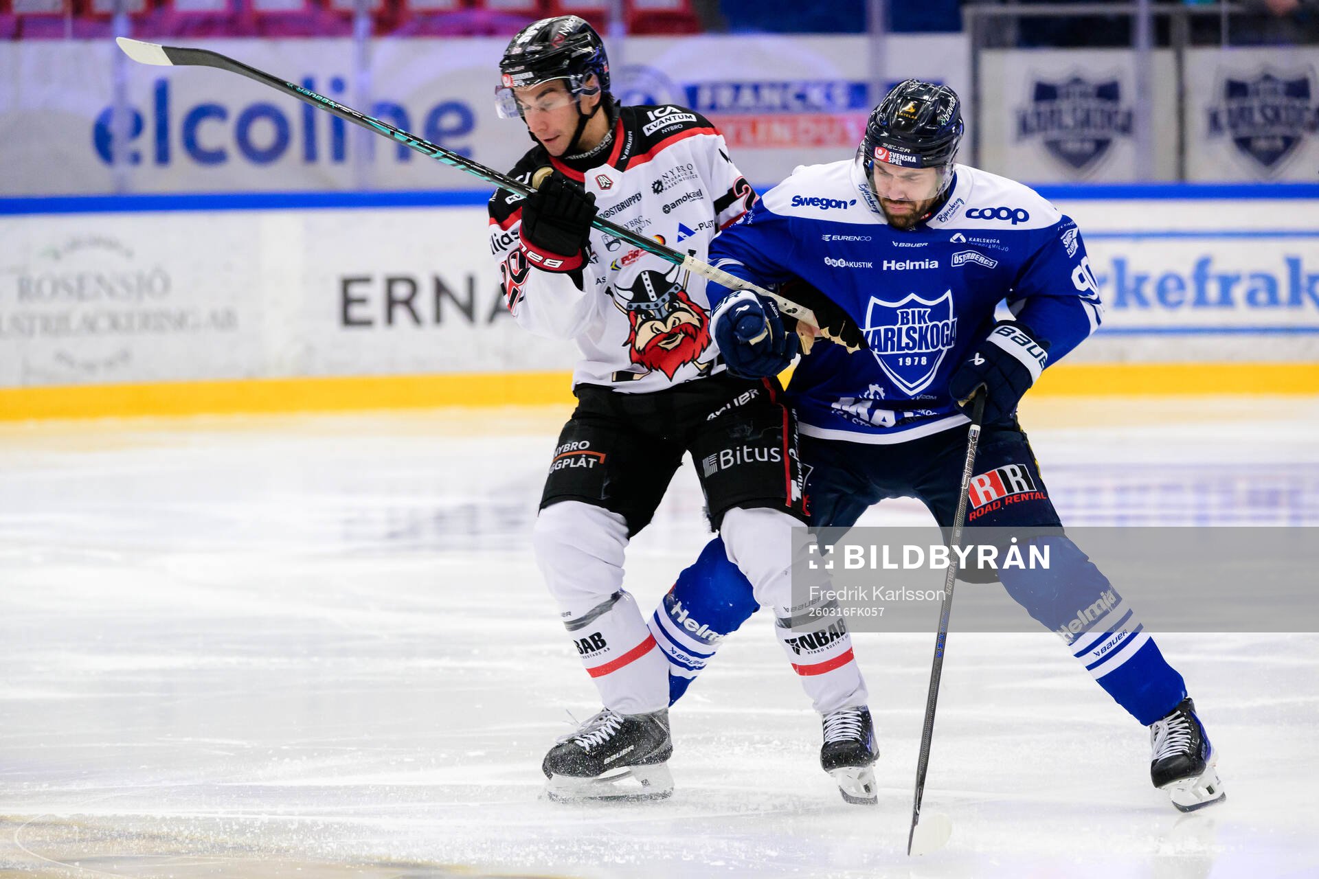 Nybro Vikings Juho Liuksiala och Karlskogas Rikard Olsén