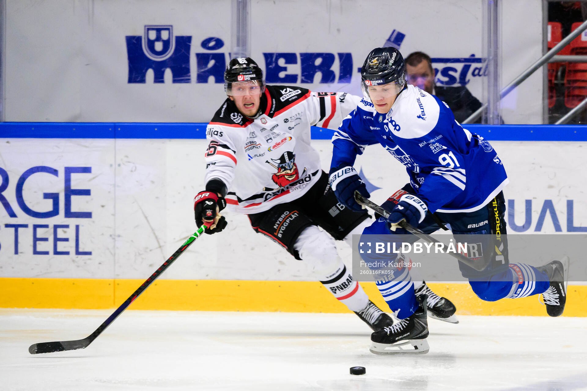 Nybro Vikings Fredrik Granberg och Karlskogas Tim Barkemo