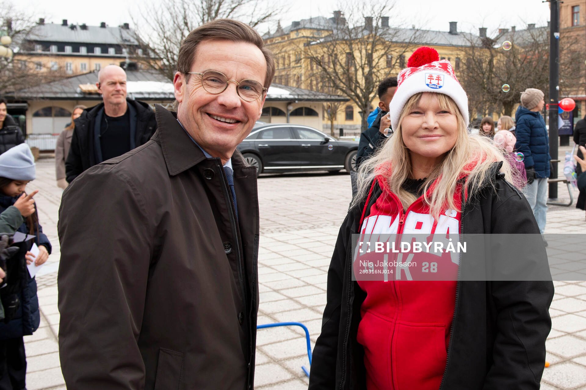 Statsminister Ulf Kristersson (M) och Annelie Nordin