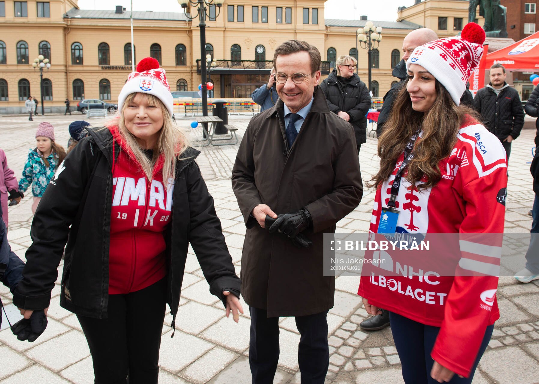 Statsminister Ulf Kristersson (M) och Annelie Nordin