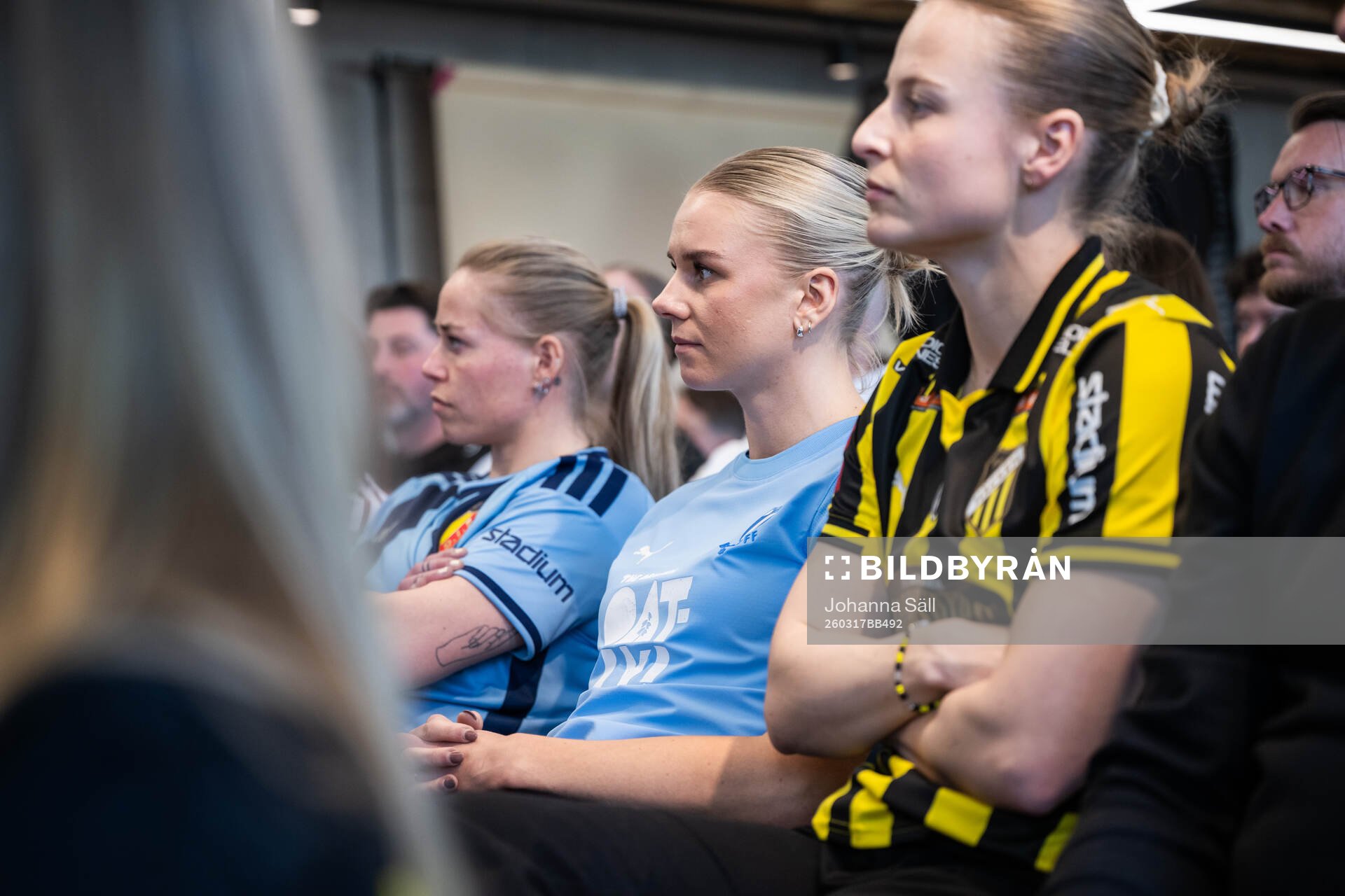 Nellie Lilja, Malmö FF, och Anna Anvegård, Häcken