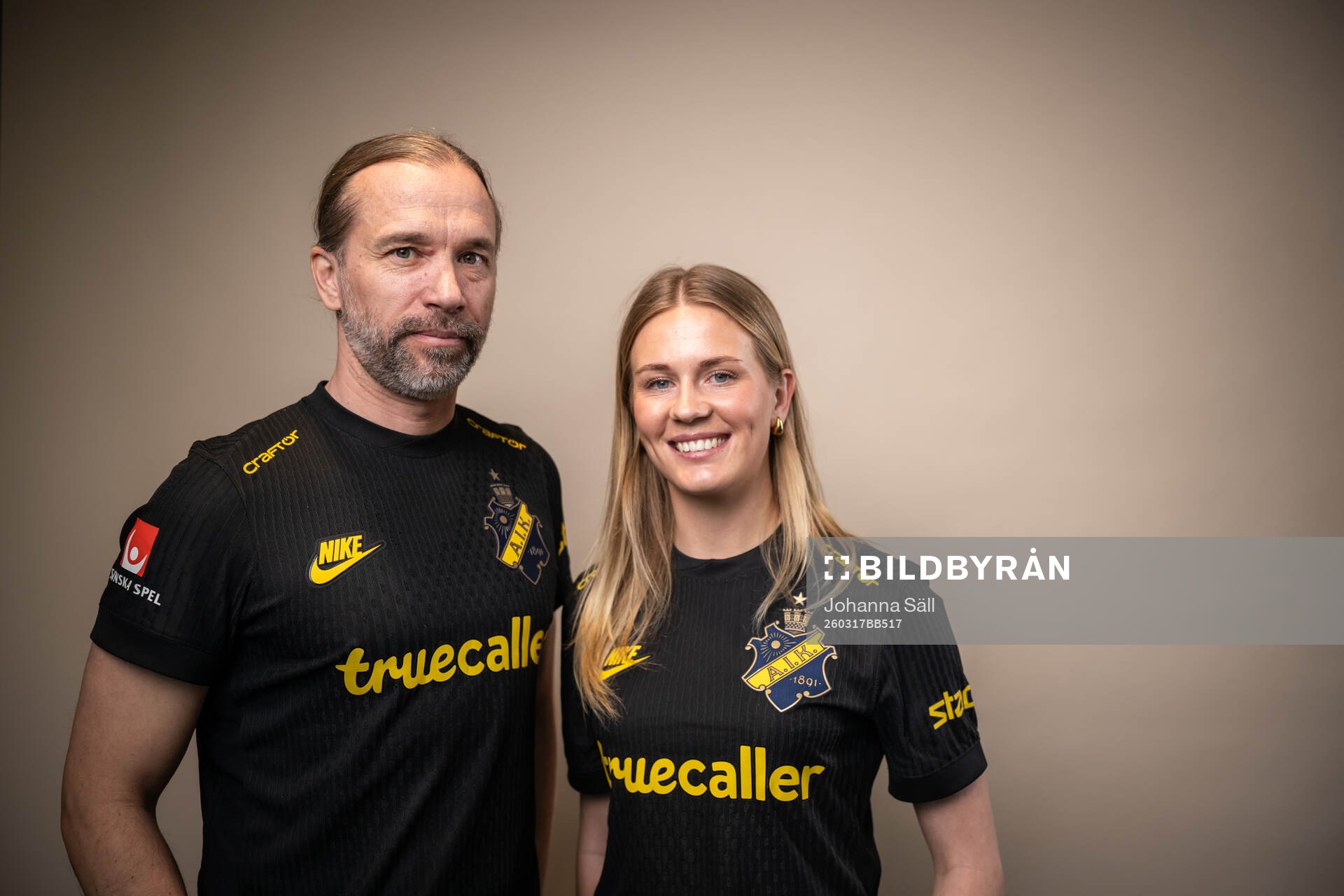 Lukas Syberyjski och Olivia Lindstedt, AIK