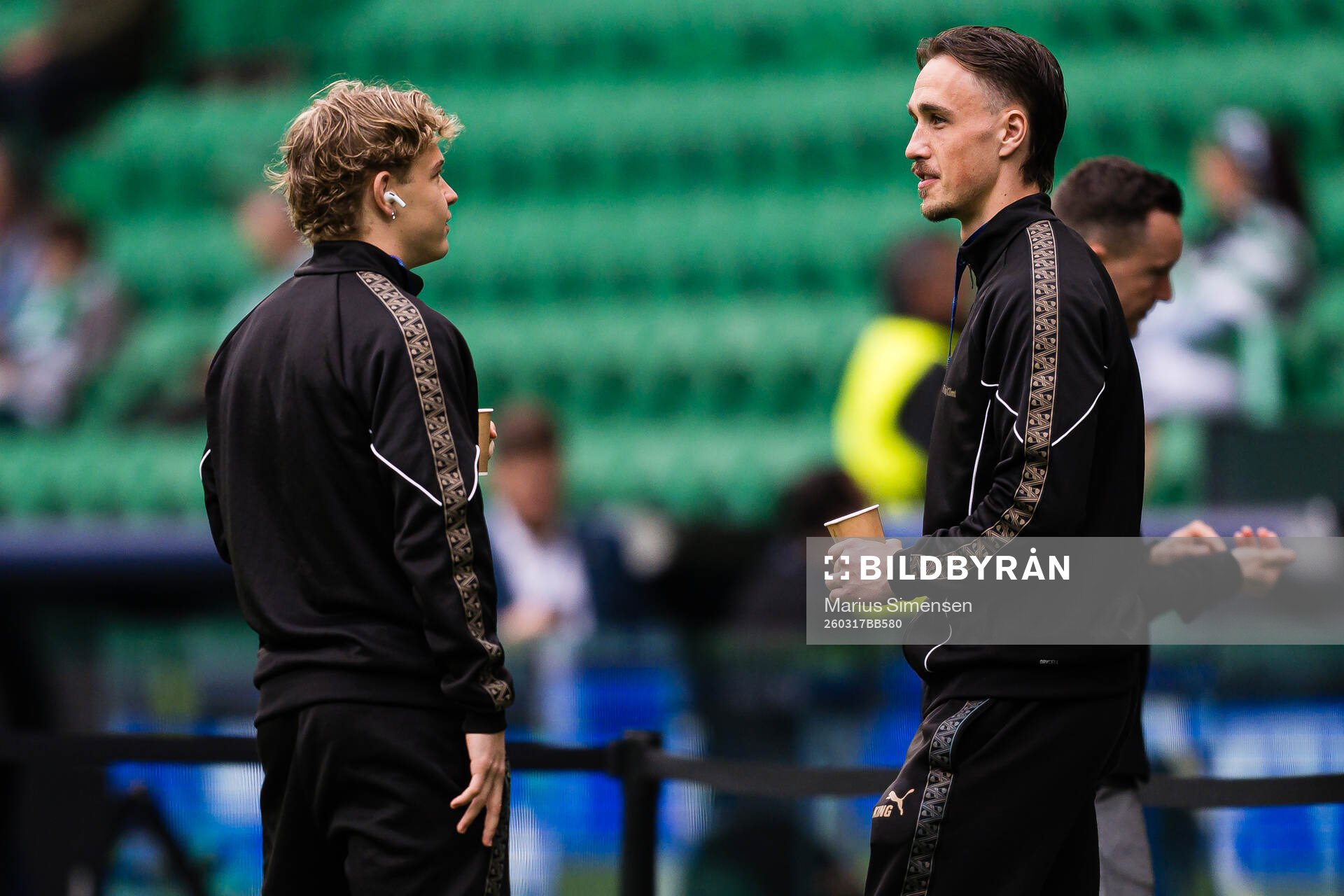 Sondre Auklend and Andreas Helmersen of Bodø/Glimt arrives
