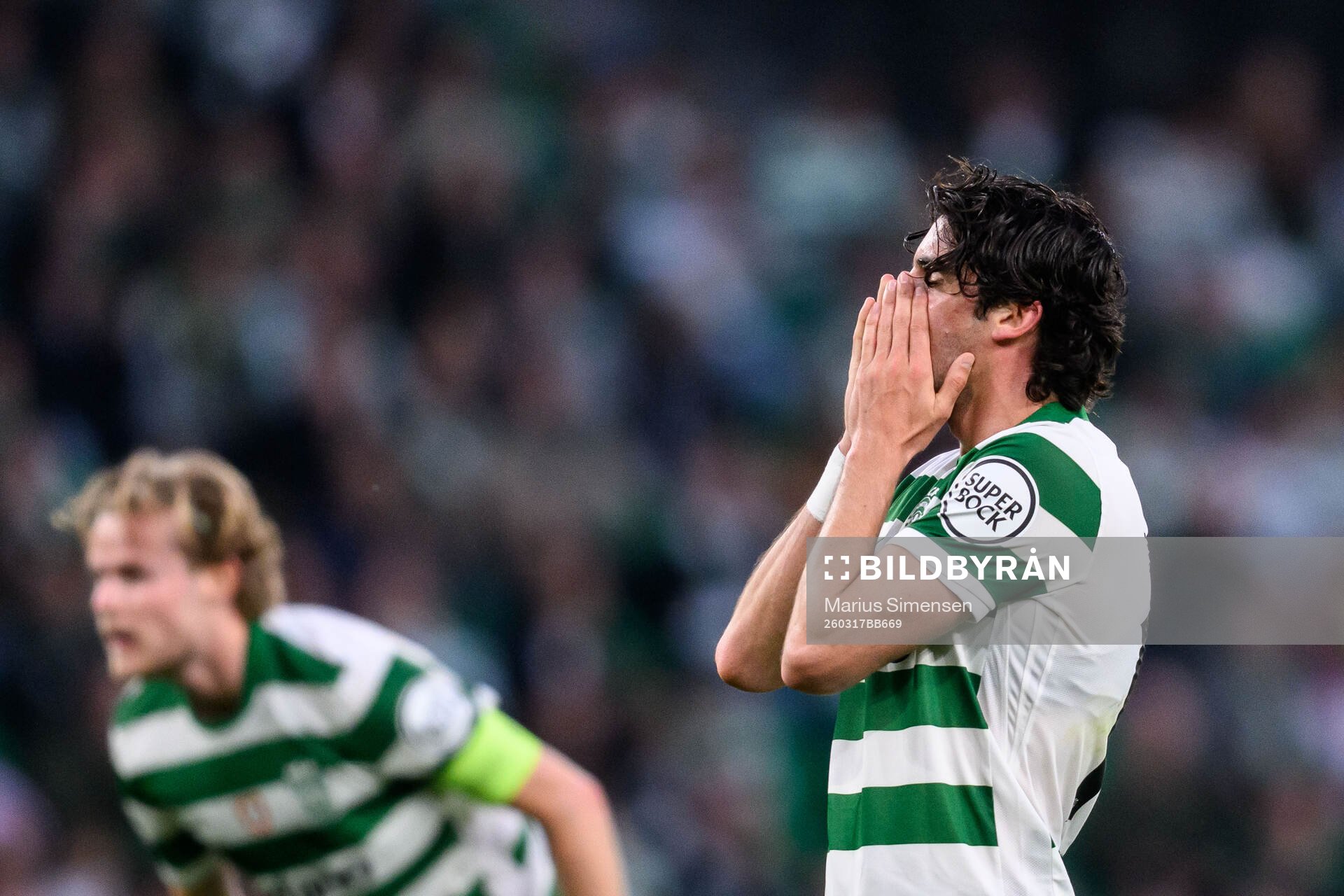 Francisco Trincão of Sporting looks dejected