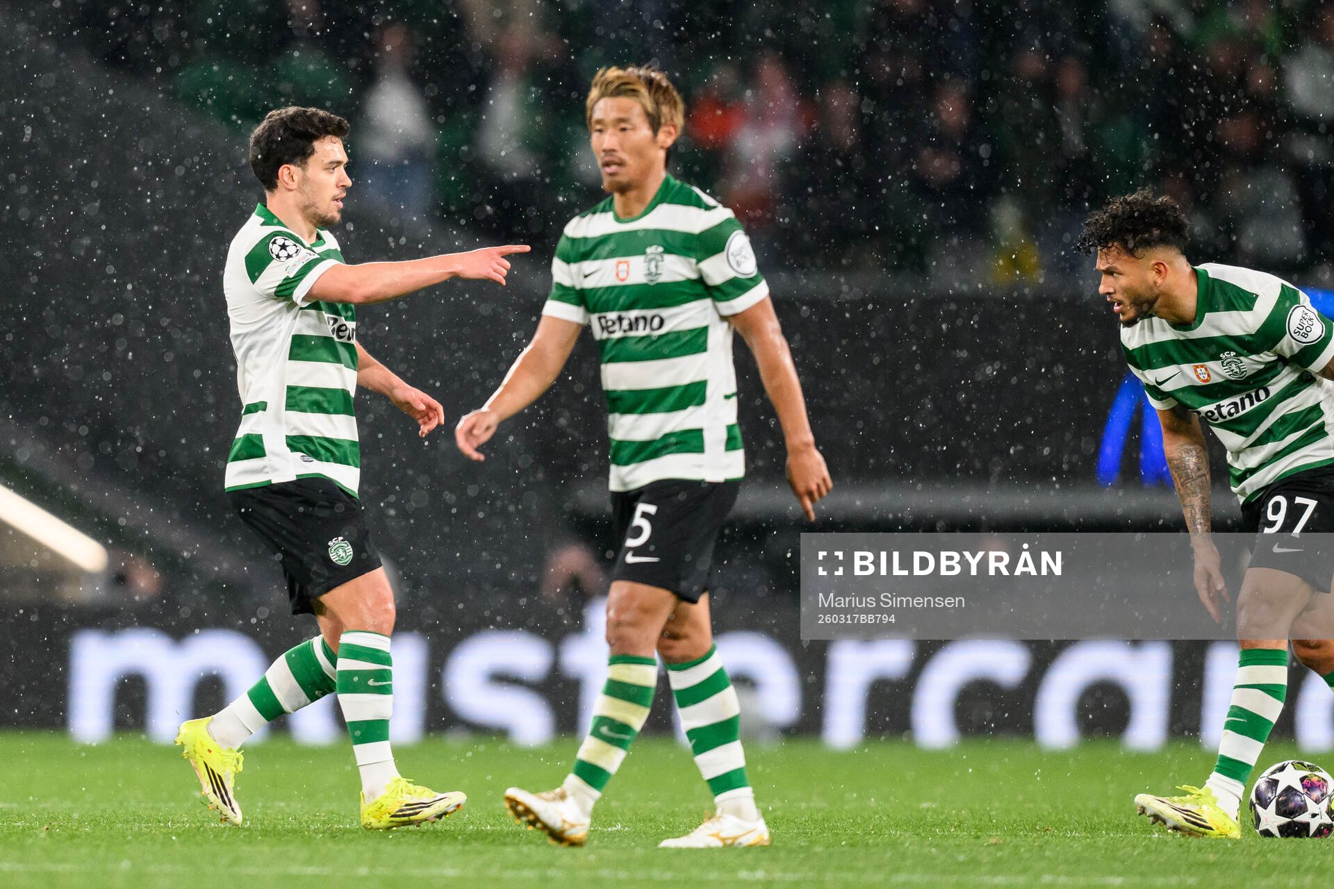 Pedro Gonçalves of Sporting celebrates