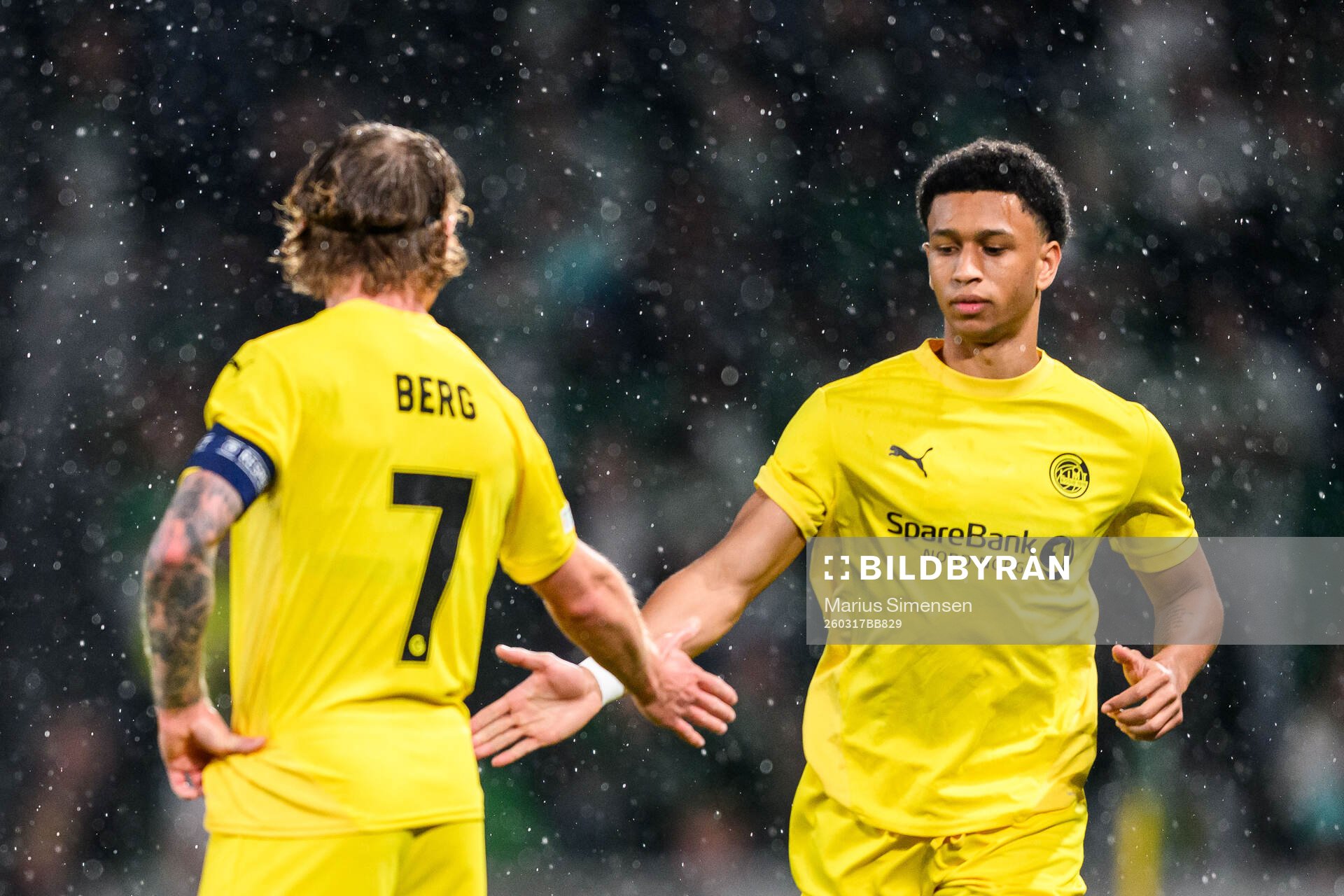 Patrick Berg and Daniel Bassi  of Bodø/Glimt
