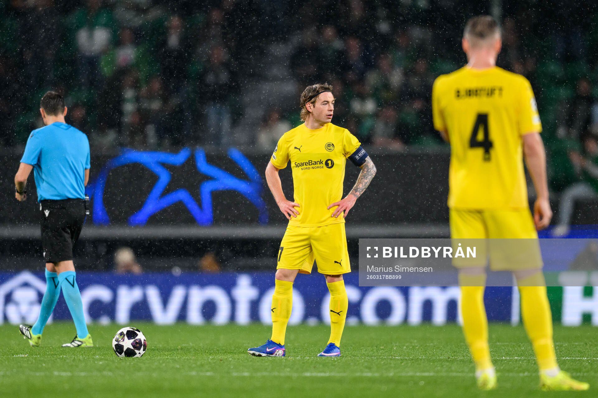 Patrick Berg of Bodø/Glimt looks dejected