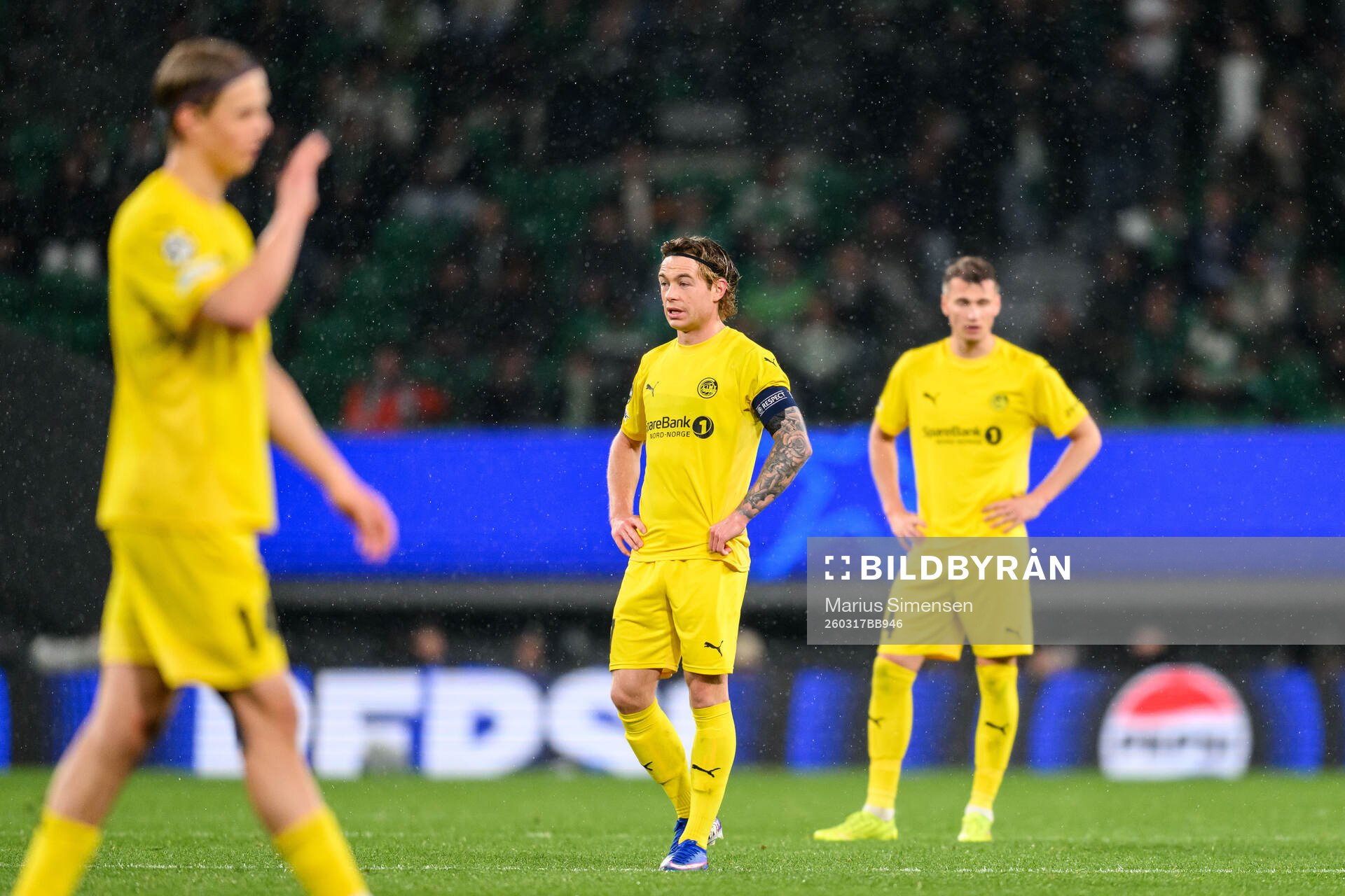 Patrick Berg of Bodø/Glimt looks dejected