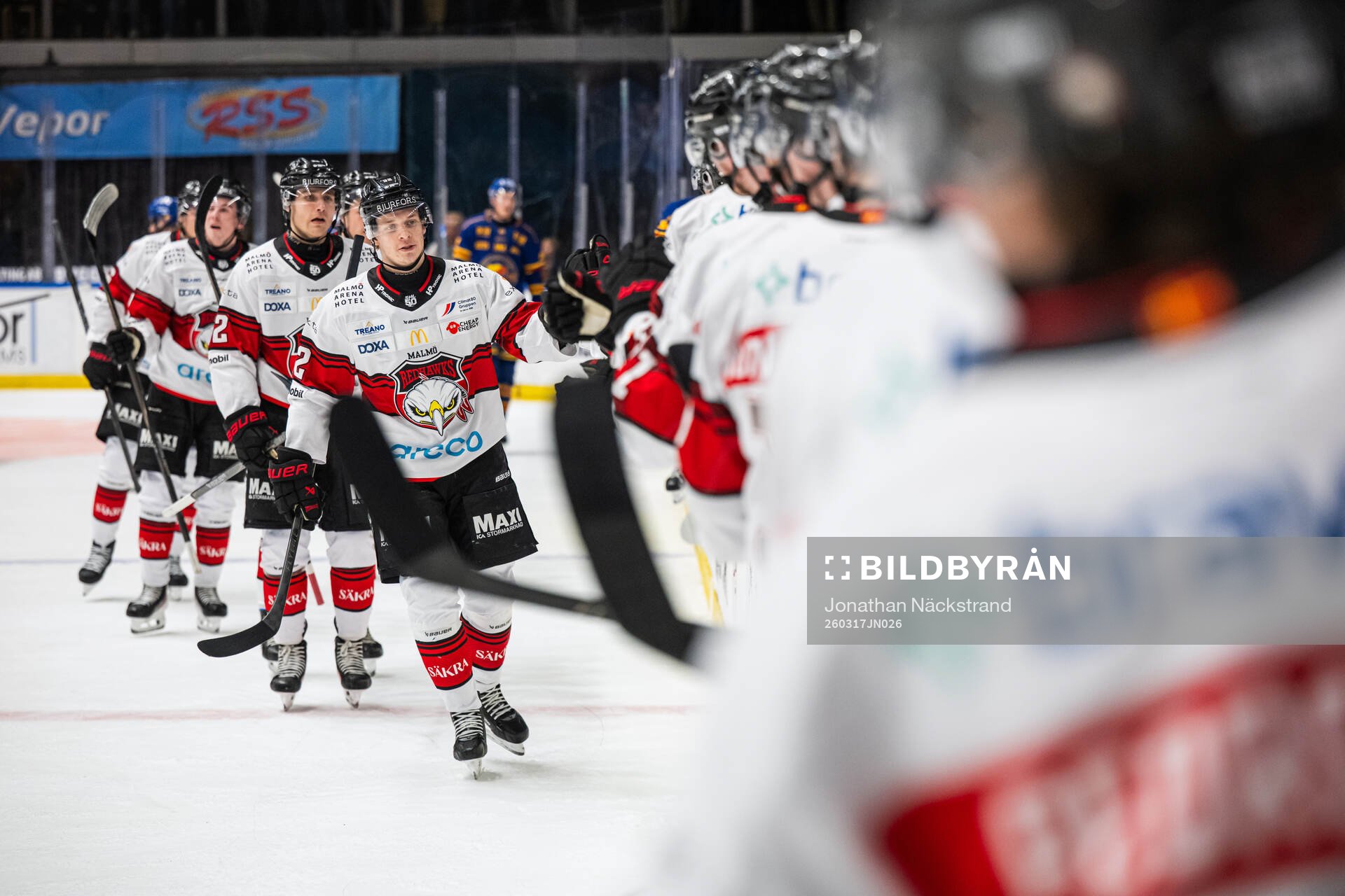 Malmö Redhawks Joona Ikonen jublar