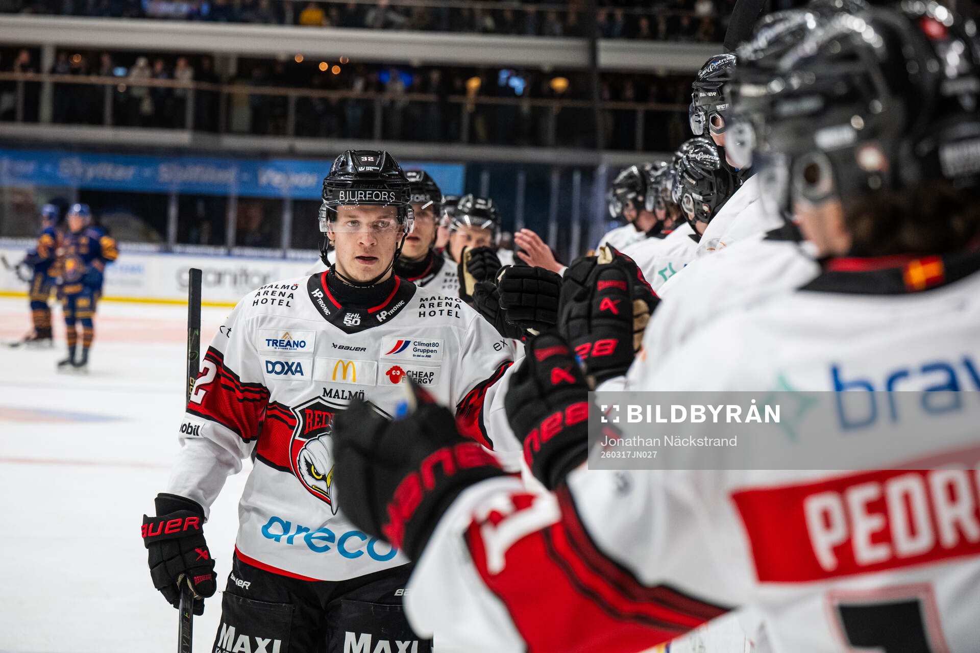 Malmö Redhawks Joona Ikonen jublar