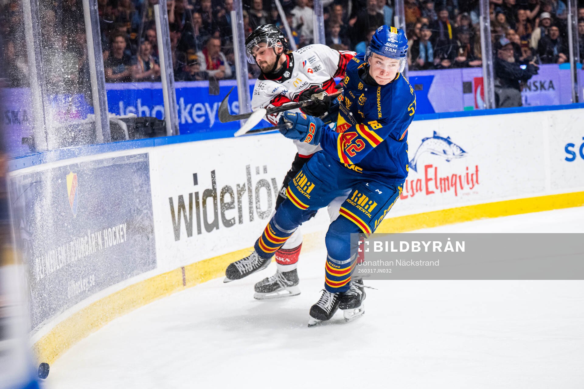 Malmö Redhawks Seth Barton och Djurgårdens Theo