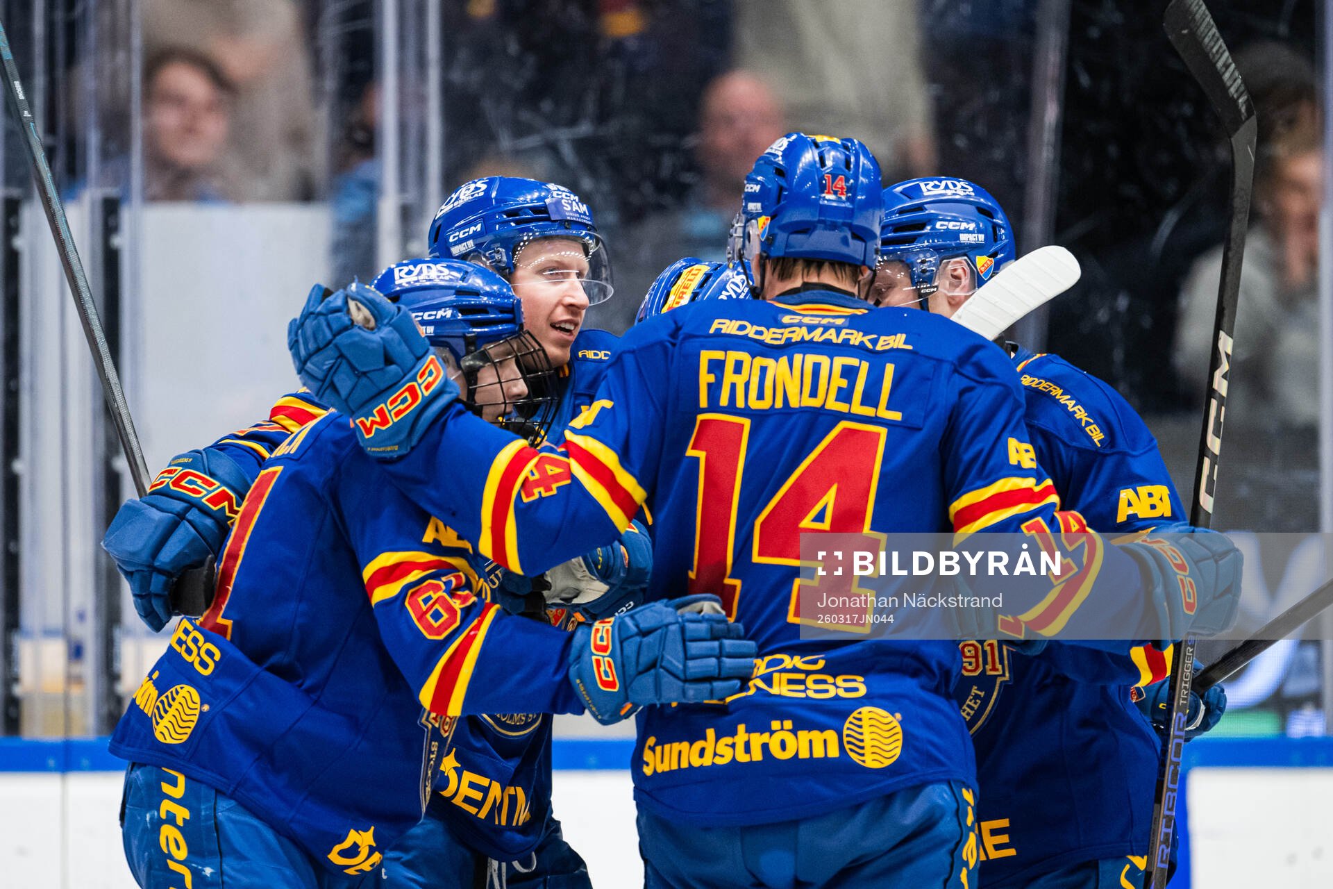 Djurgårdens Colby Sissons jublar
