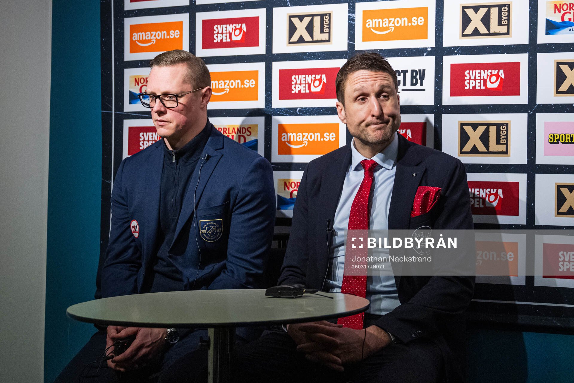 Djurgårdens tränare Robert Kimby och Malmö Redhawks