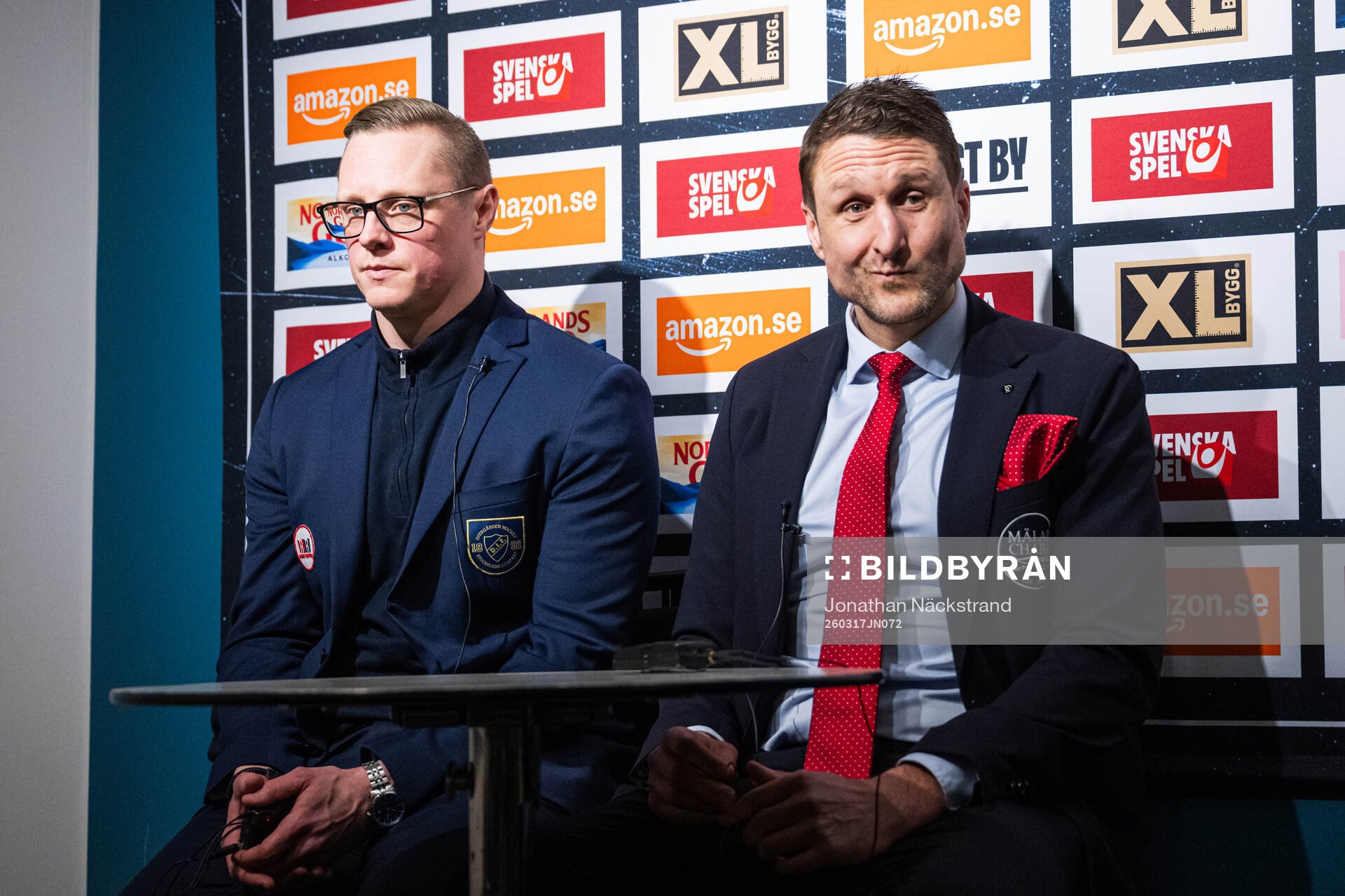 Djurgårdens tränare Robert Kimby och Malmö Redhawks