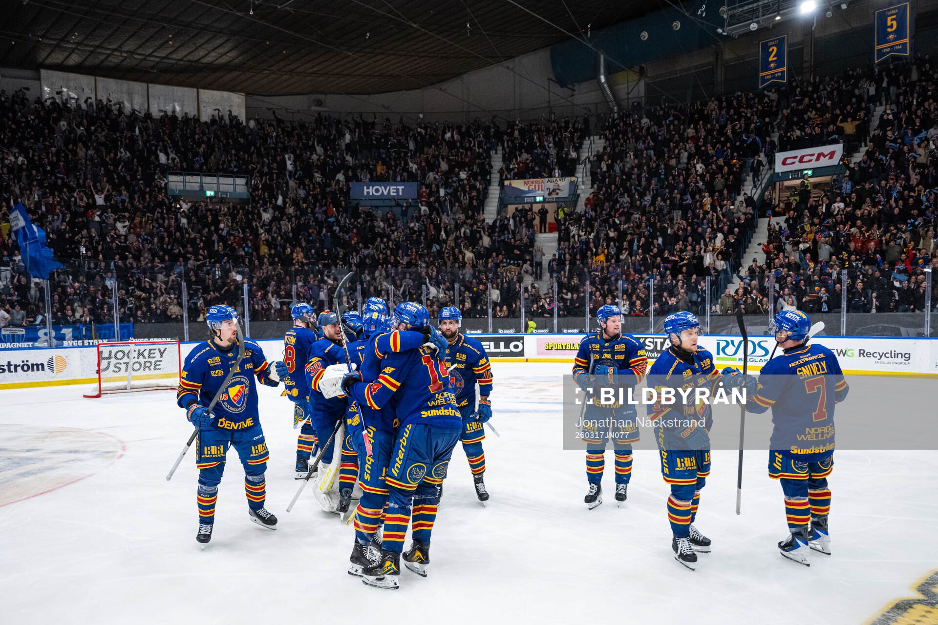 Djurgårdens spelare jublar