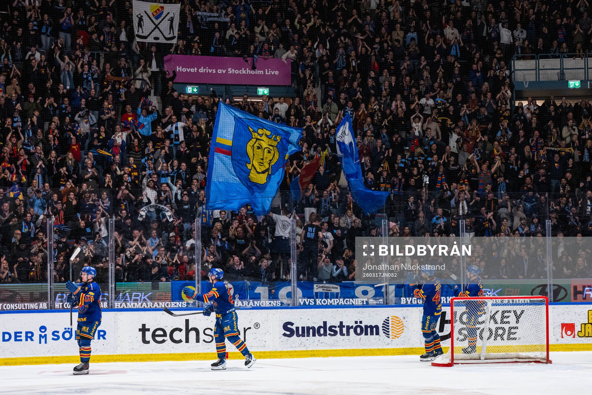 Djurgårdens spelare jublar