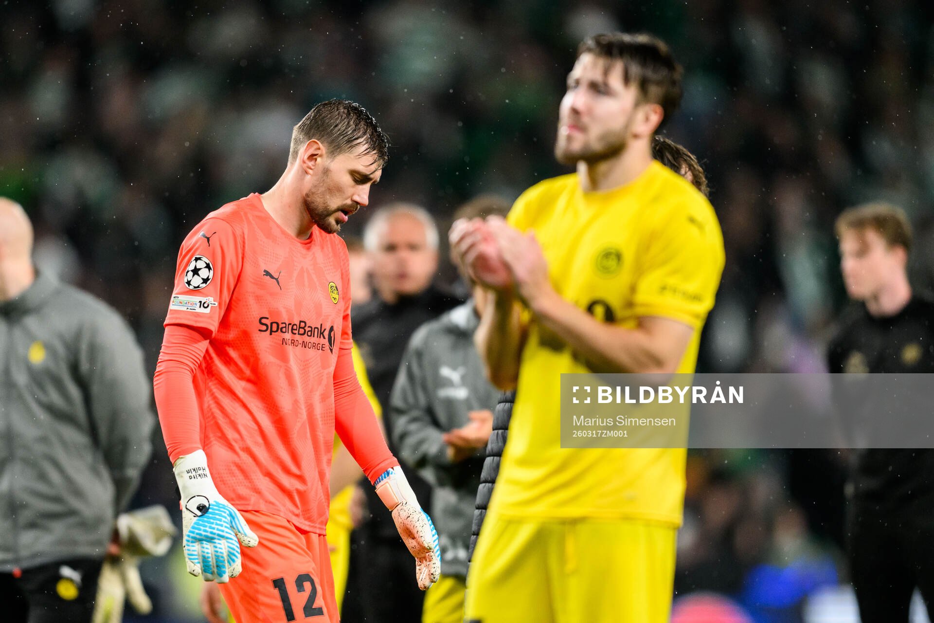 Goalkeeper Nikita Haikin of Bodø/Glimt looks dejected