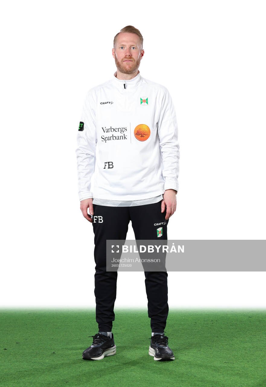 Varbergs målvaktstränare Fredrik Backe