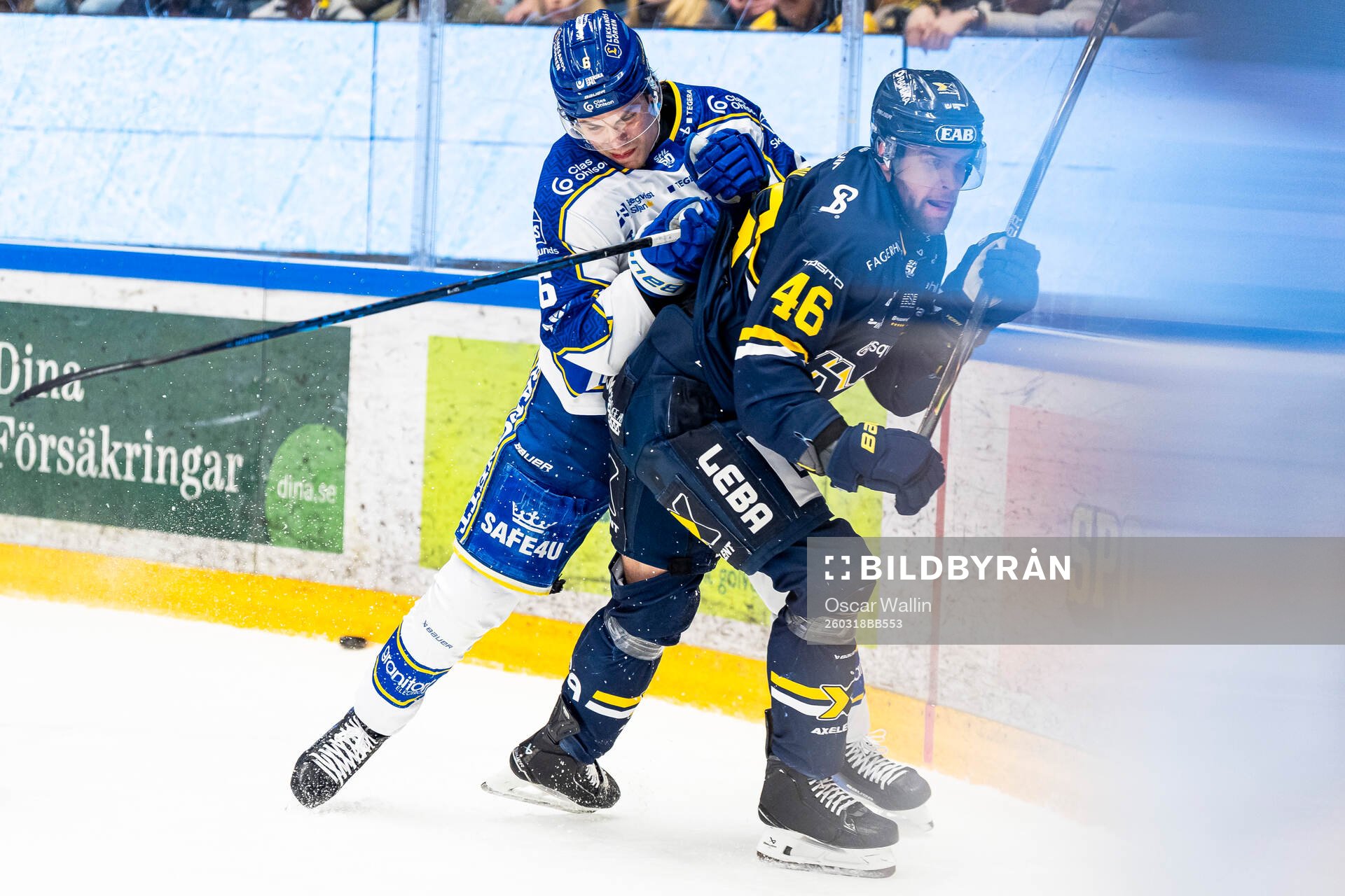 Leksands Alexander Lundqvist och HV71s Joona Luoto